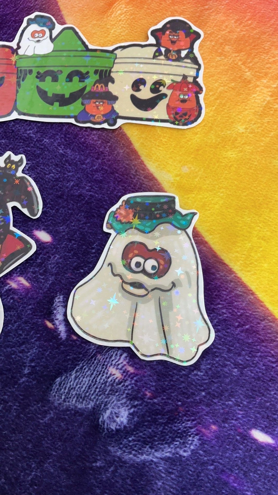 1B- McDonald’s Chicken Nuggets Halloween Stickers New
