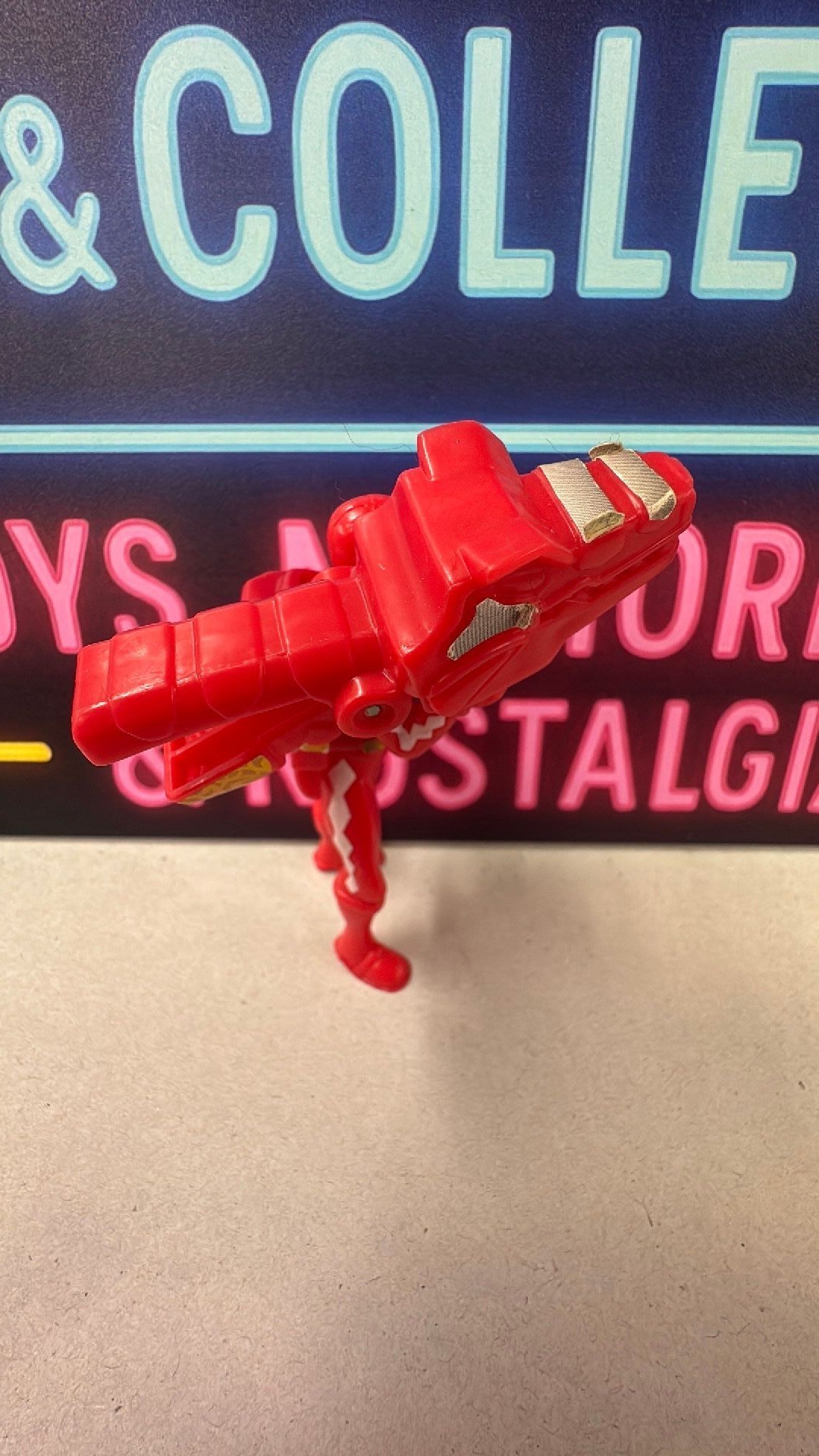 3D- Red Power Ranger Dino Thunder 2005 McDonalds Figure