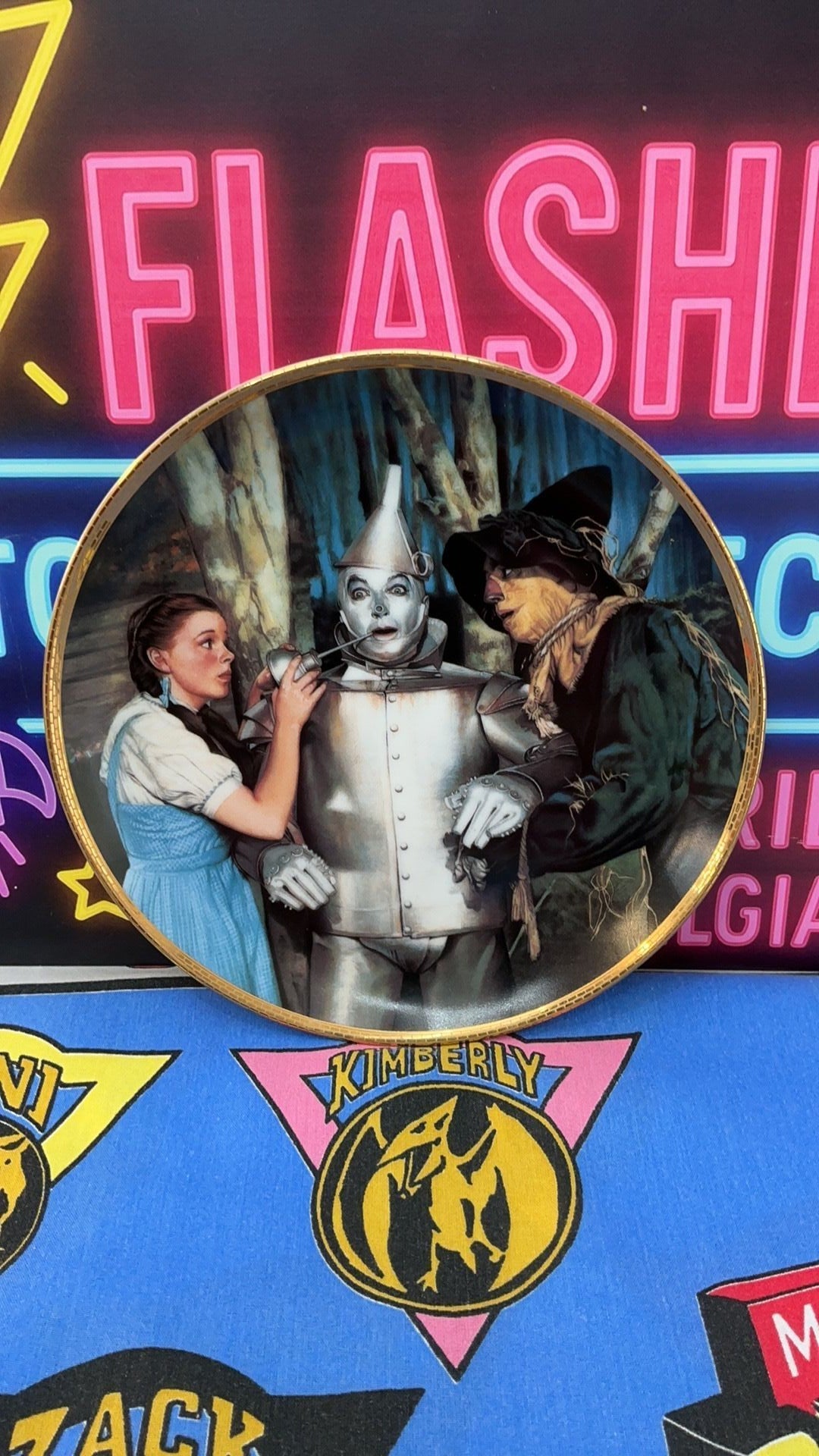 12B- 1988 THE TIN MAN SPEAKS Plate The Wizard of OZ 50th Anniversary Commemorative Film