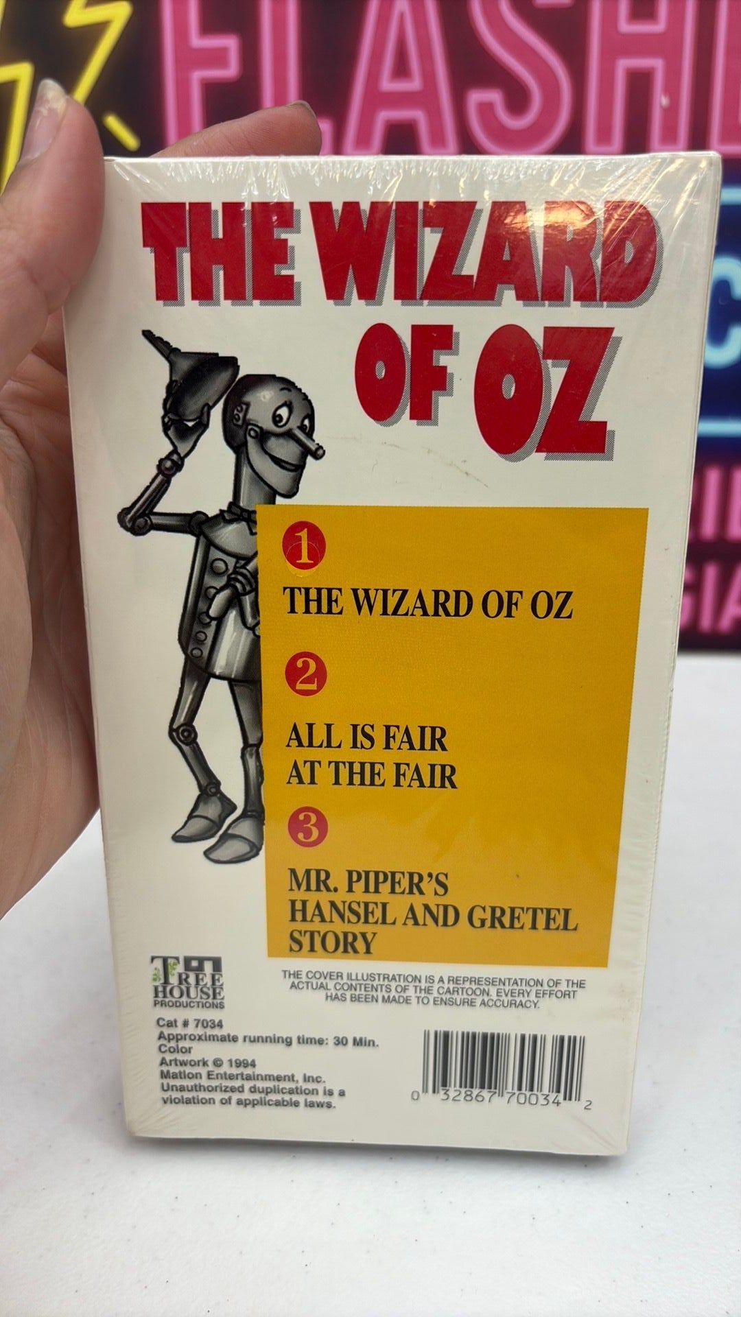 1994 The Wizard of Oz VHS Tree House Productions #7034 – Factory Sealed – Rare
