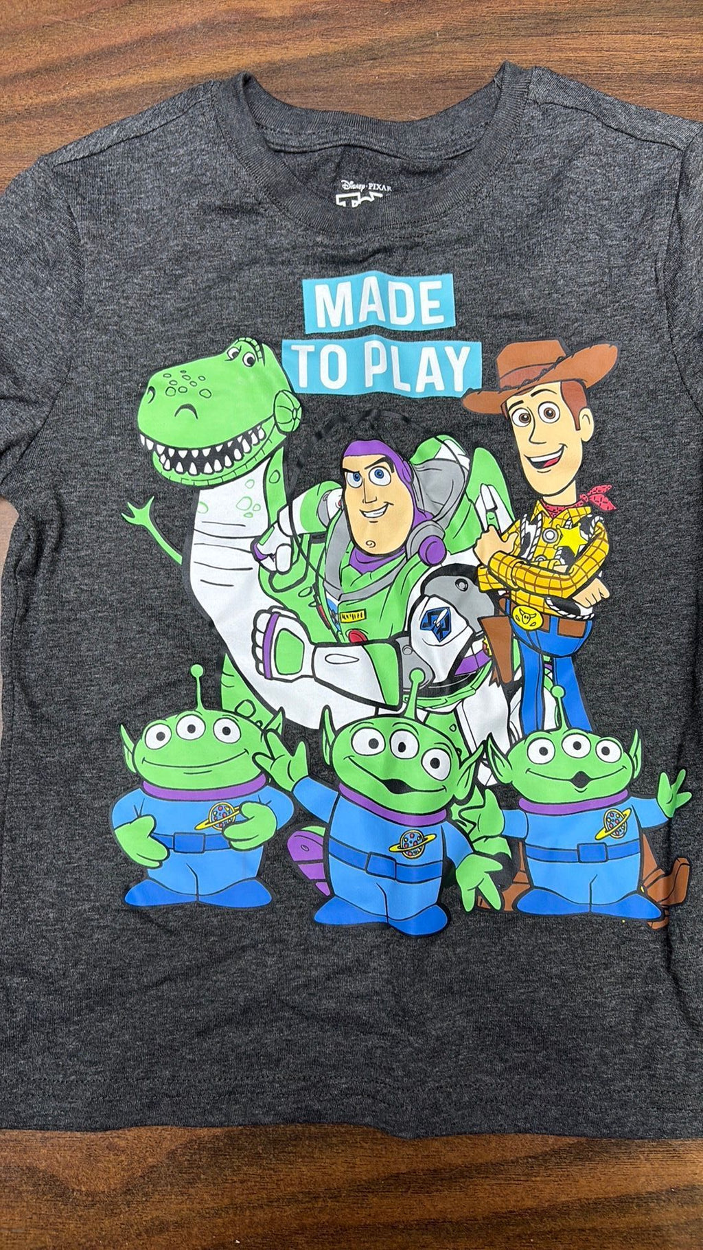 Disney Toy Story Boys Graphic T-Sleeve Woody Buzz Rex Aliens new sz 6