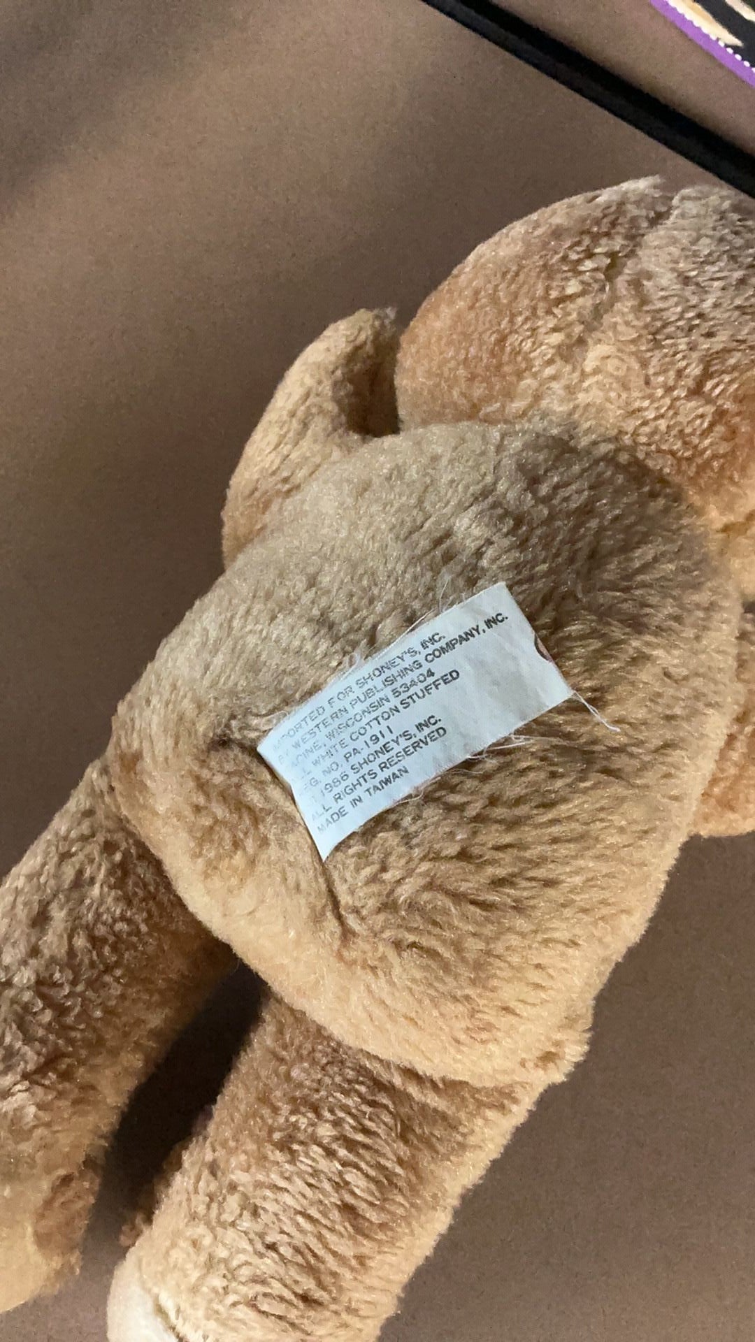 P3 - 1986 Shoney Bear Plush