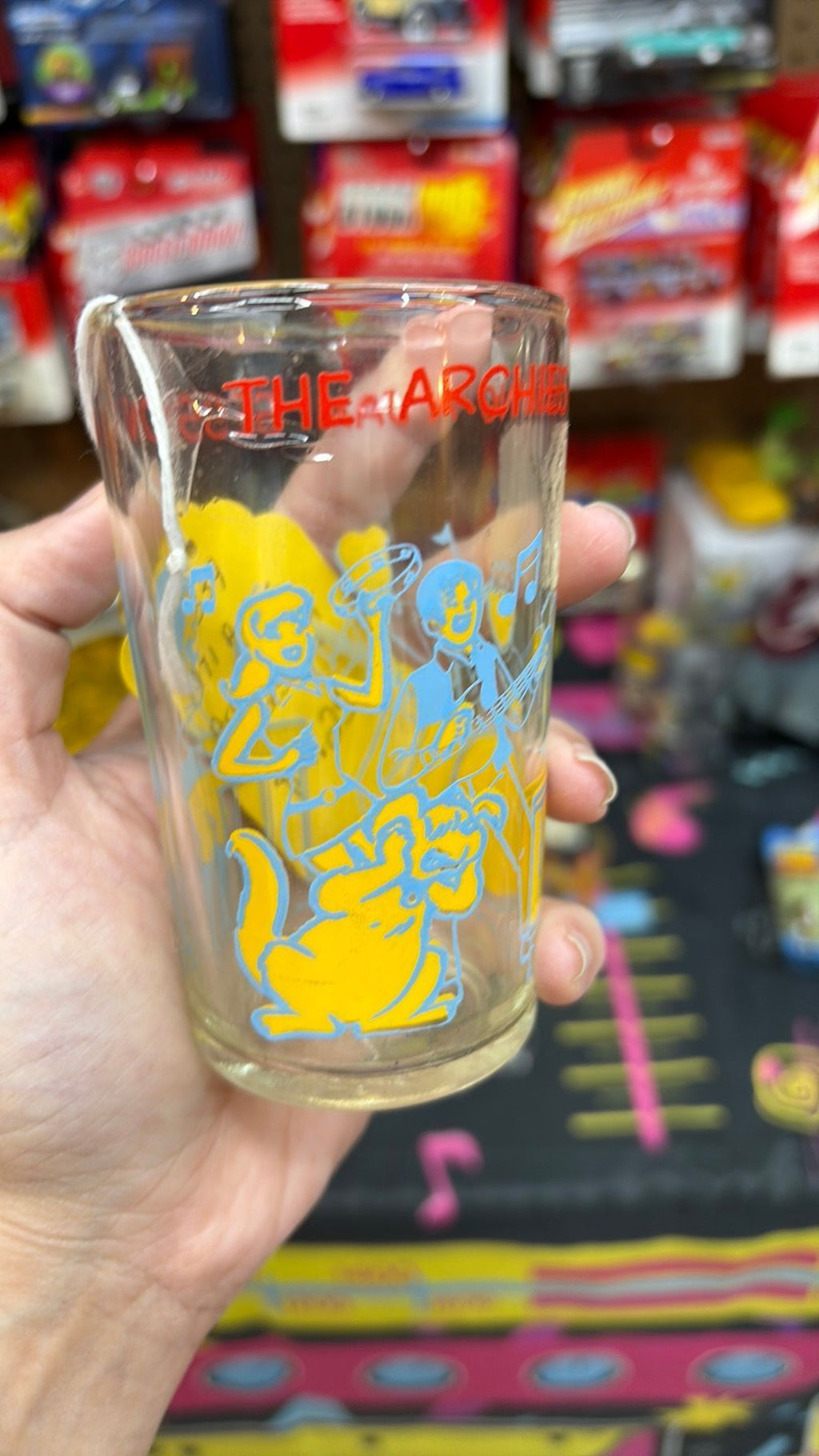 Vintage 1971 Welch's 8 oz Glass, Archie Comics, The Archies Having A Jam Session