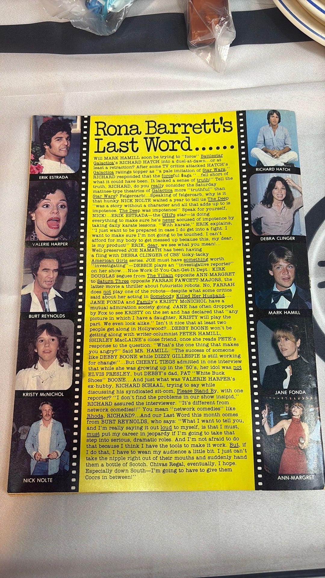 Vintage Rona Barrett's Gossip Febuary 1979 John Travolta Clint Eastwood Magazine