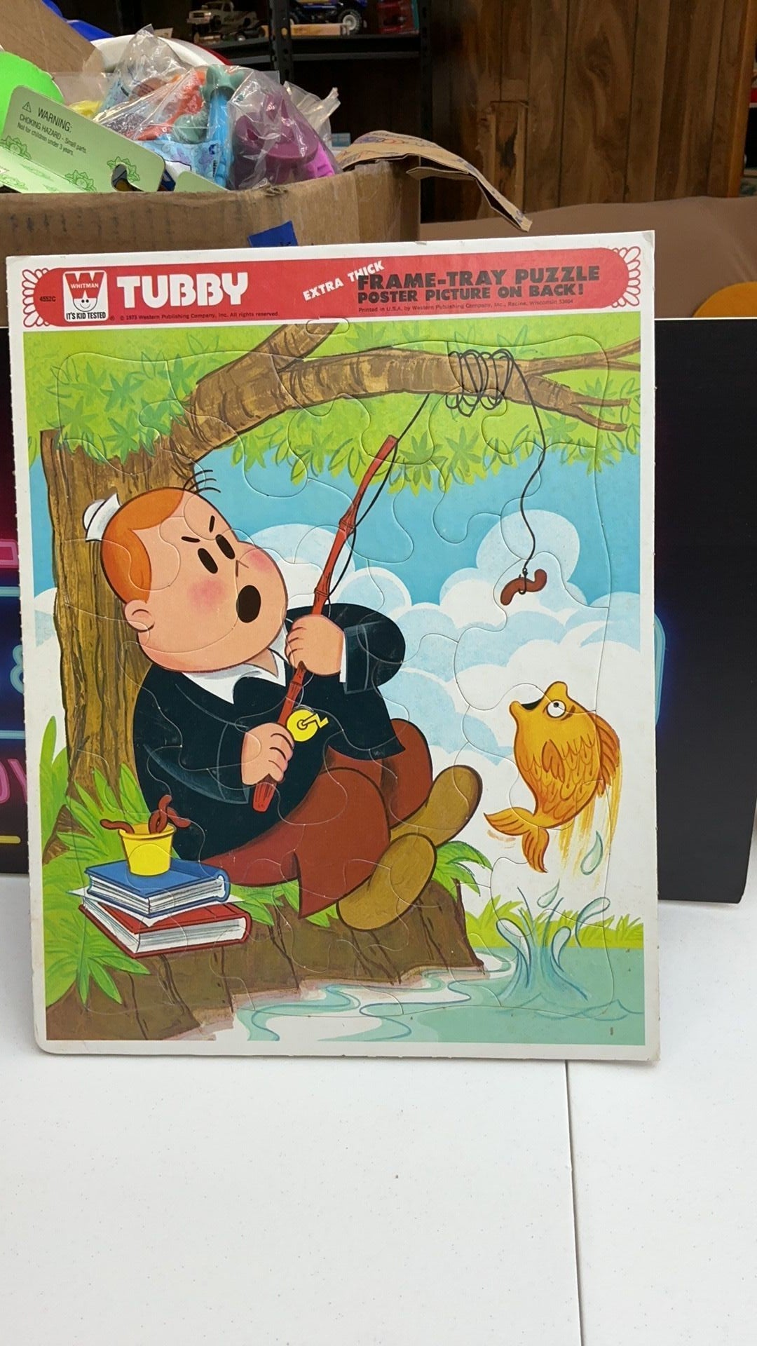 4B- Vintage Tubby 4552C Whitman 1973 Frame Tray Puzzle