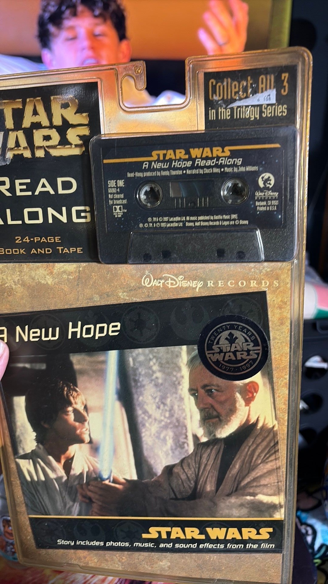 F- Disney Star Wars New Hope Read-Along Book Lucas Films Cassette Tape 1997
