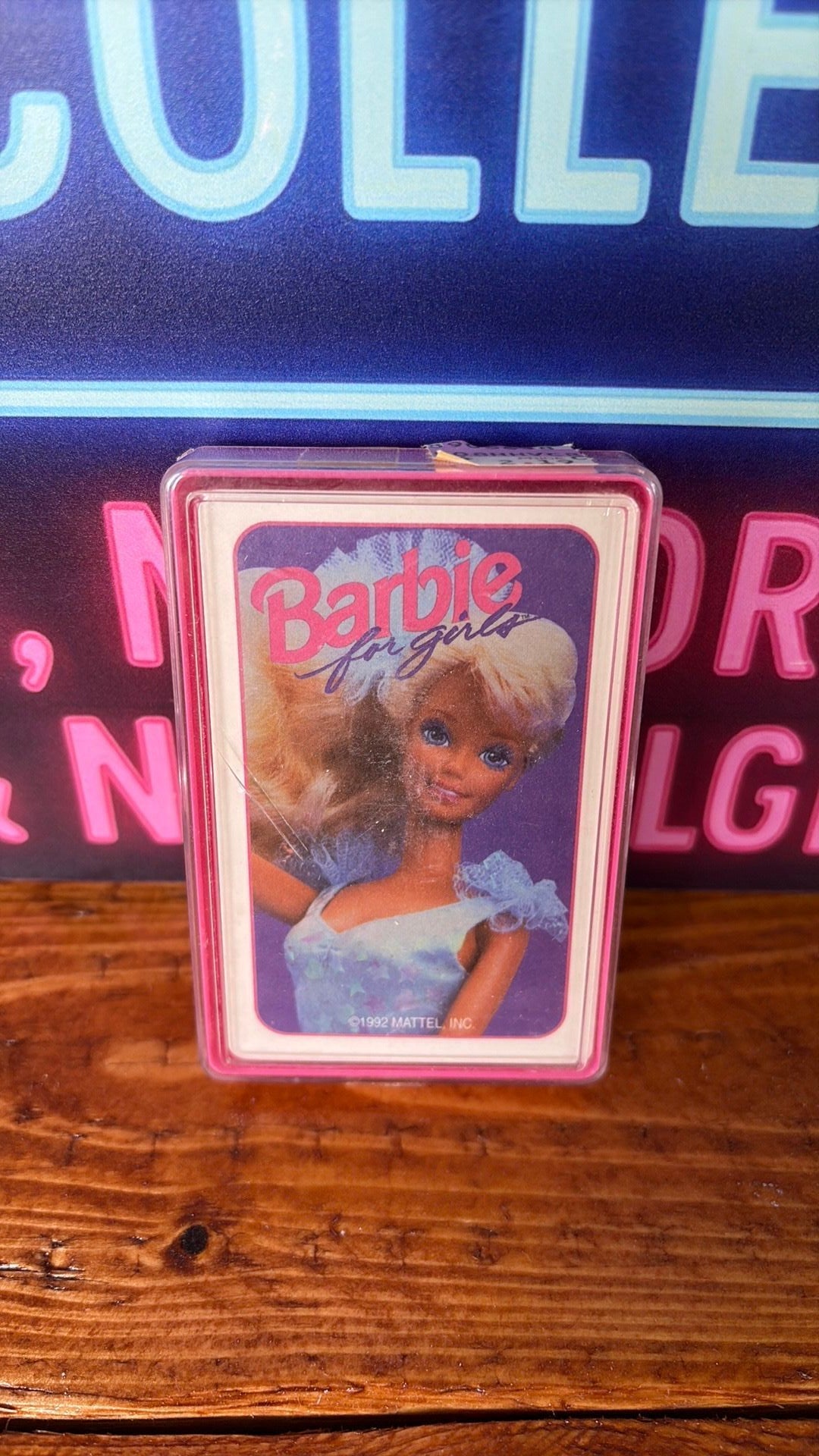 14C1- VTG 1992 Barbie for Girls Playing Cards Deck w/Case New Sealed #2265 Mattel