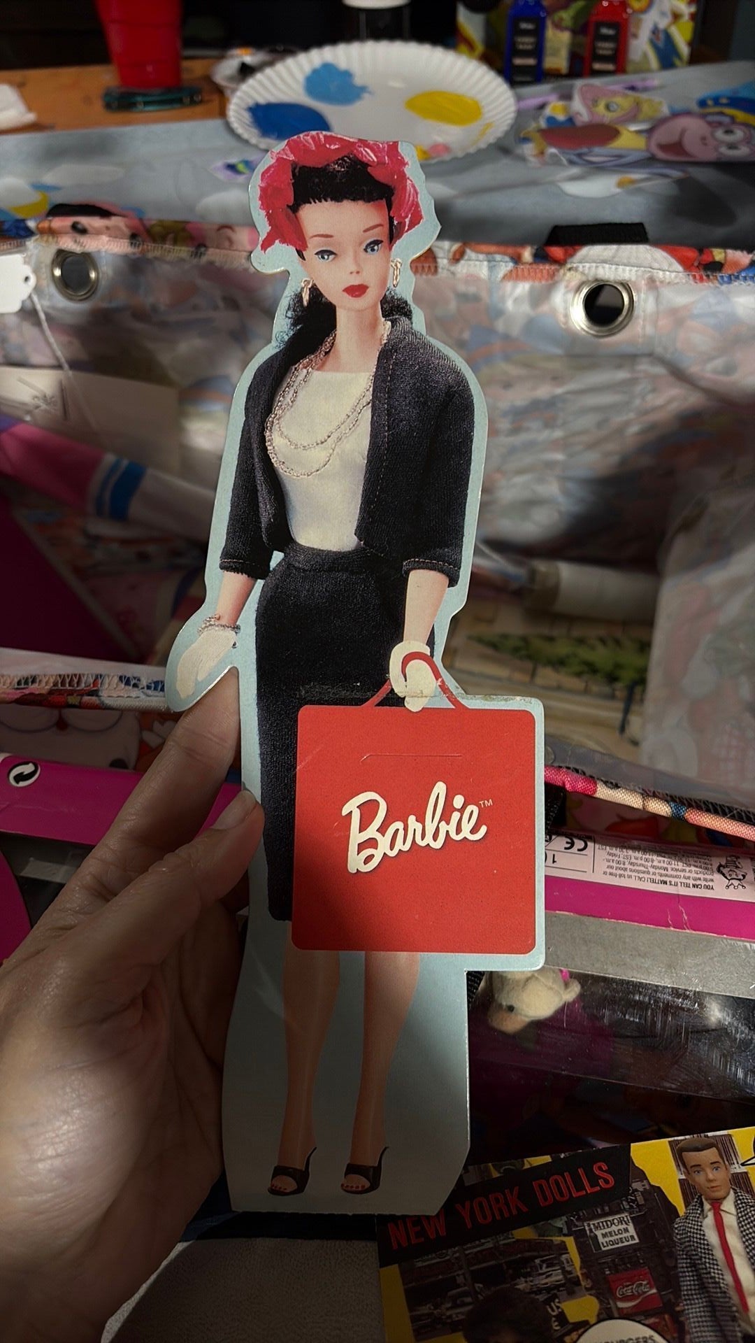 14C1- Commuter Barbie Paper Doll 1996 Calendar Brunette By Hallmark
