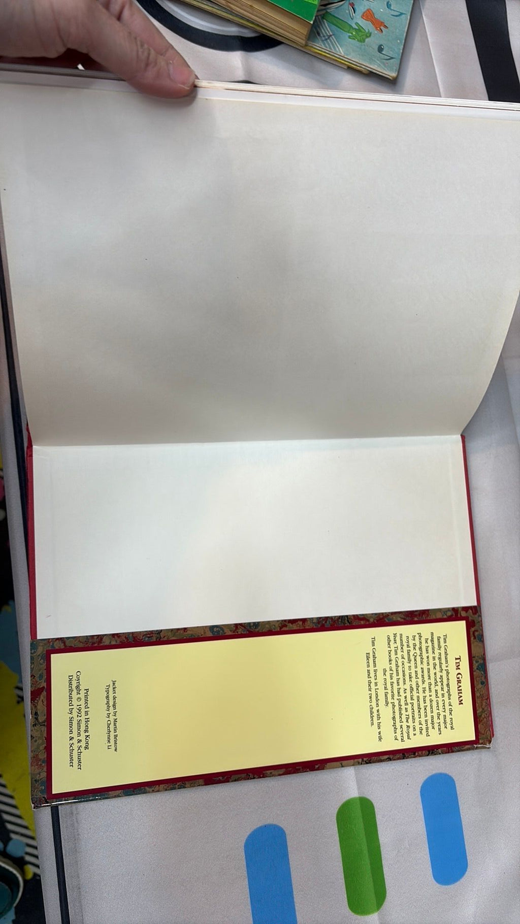 The Royal Year 1992 Photographed By Tim Graham Hardcover - cover has some wear