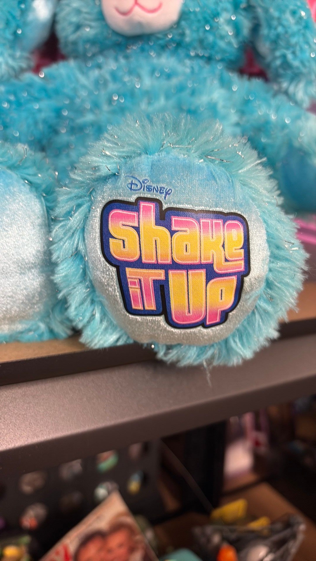 P3- Build A Bear BAB Disney Shake It Up Blue Silver Sparkle Easter Bunny Rabbit
