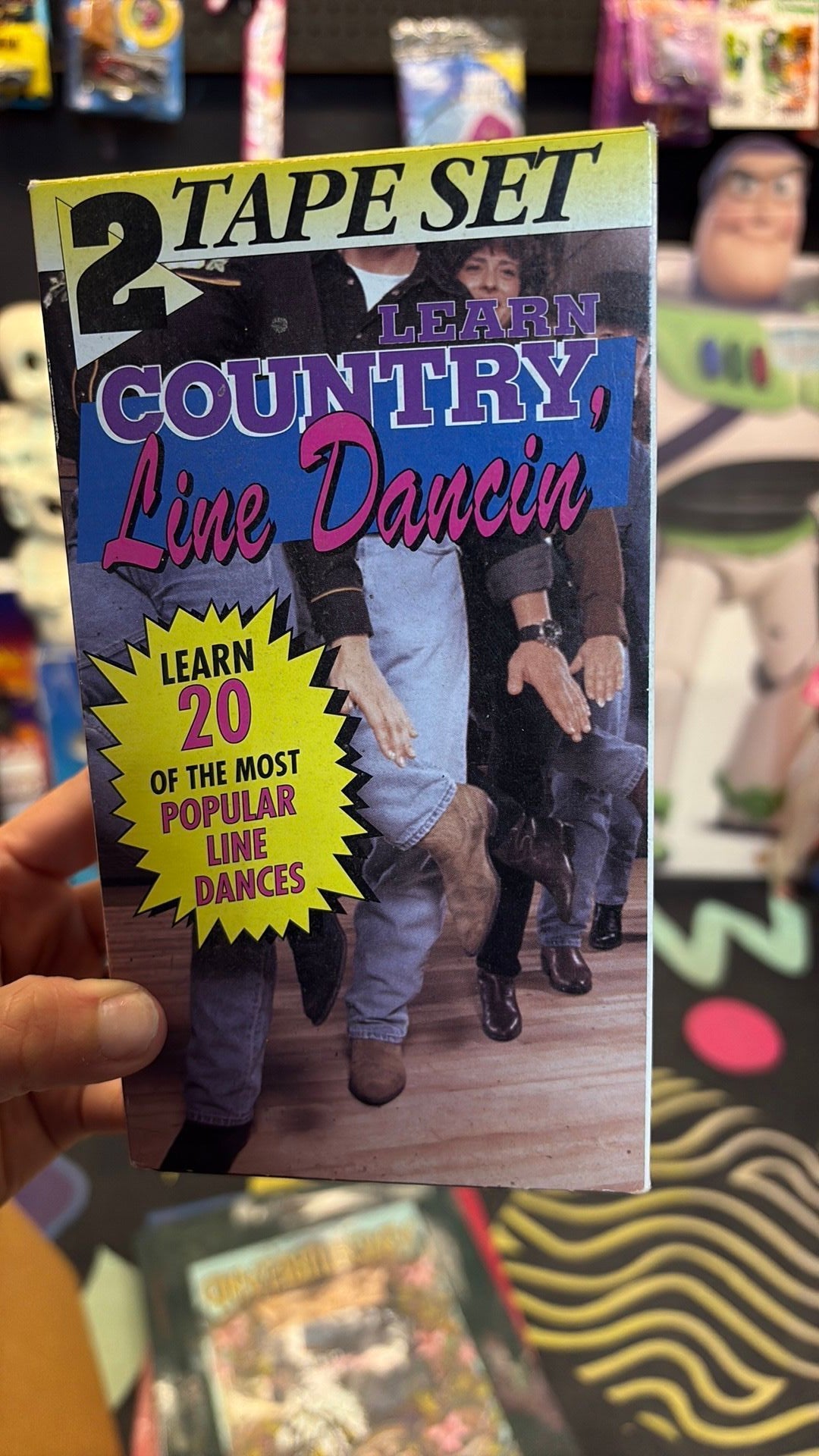 LEARN COUNTRY LINE DANCIN' 2 TAPE VHS Vintage 1992 EUC