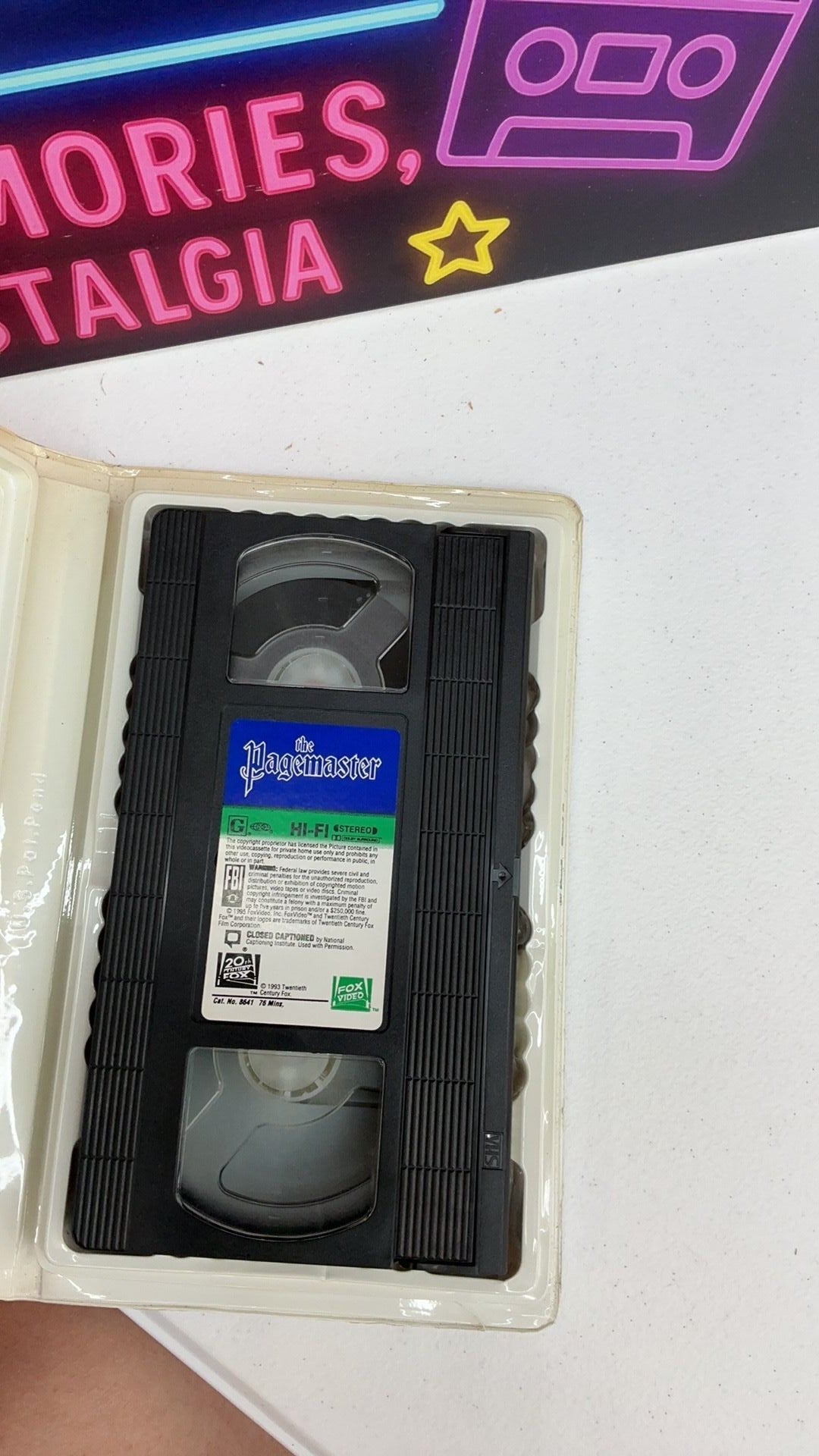 V11- The Pagemaster VHS Tape 1995 Clamshell Case VTG Macaulay Culkin Movie USED