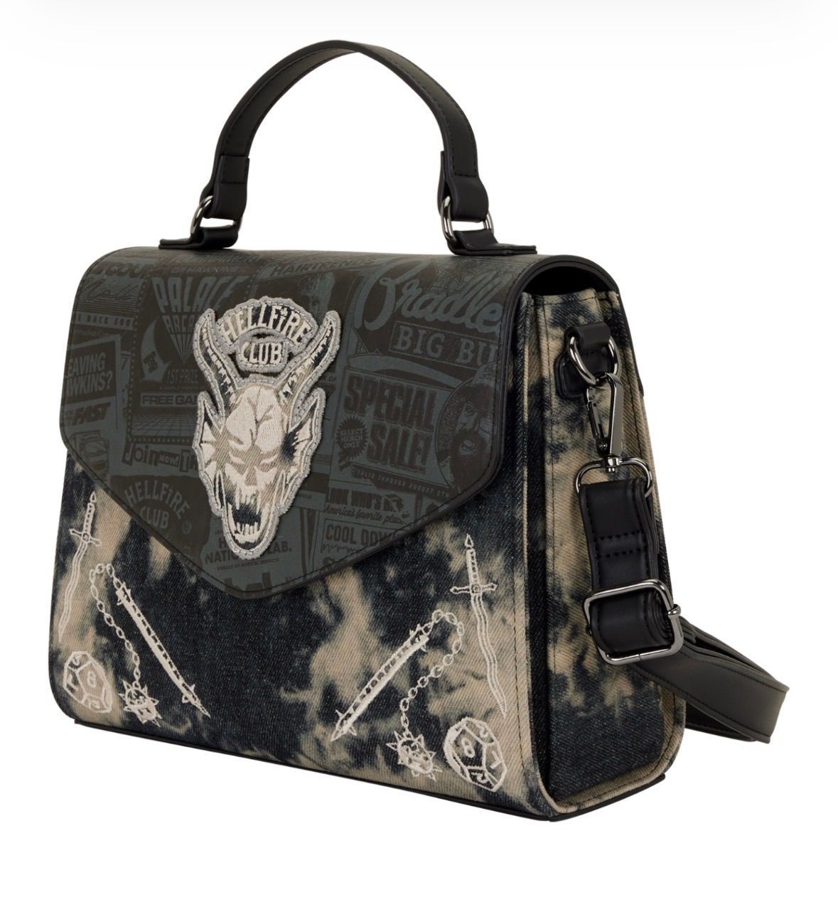 Stranger Things 5 Hellfire Club Crossbody Bag New