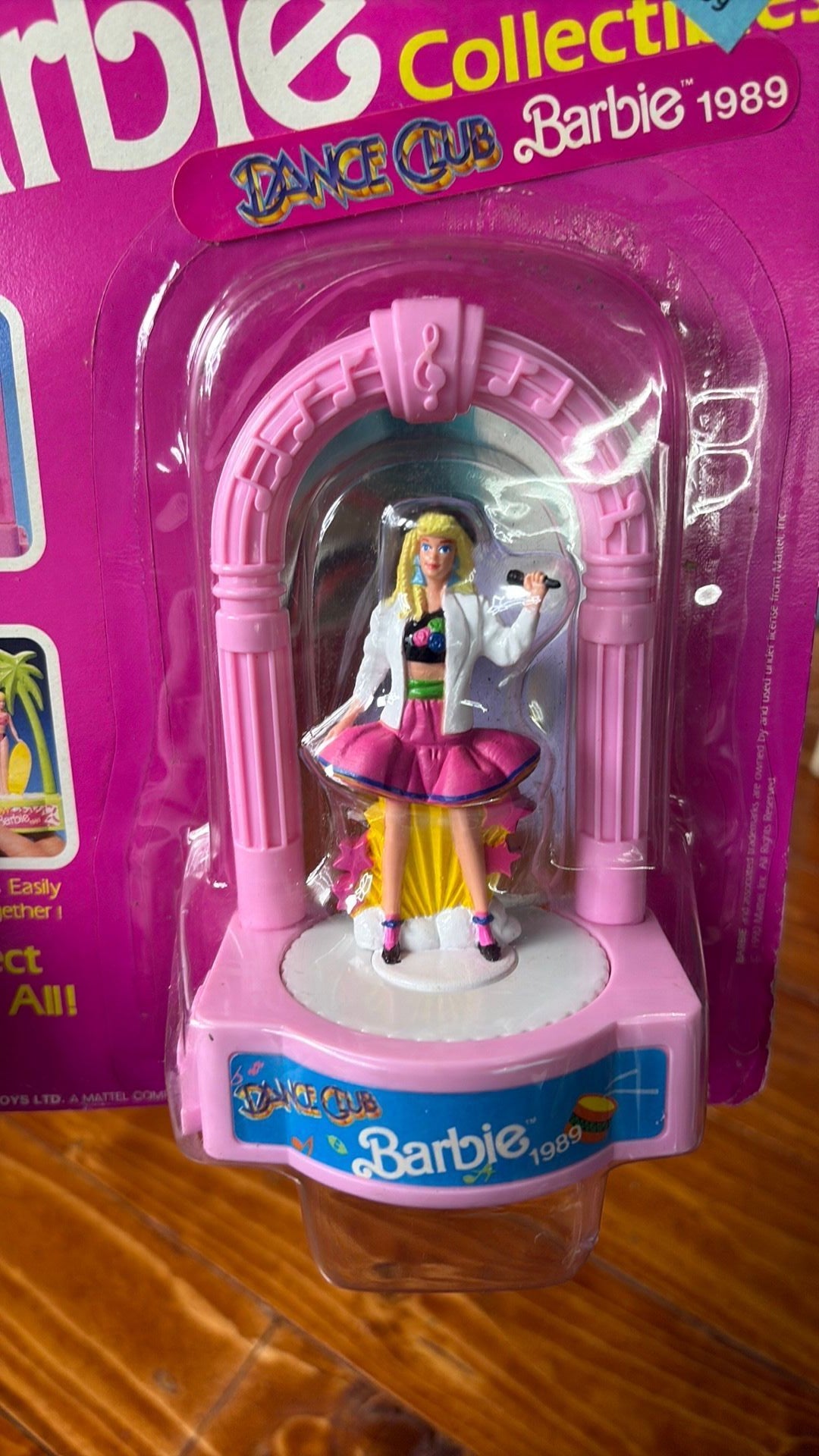 14B- Miniature Barbie Collectibles Dance Club Barbie 1989 Mini Figure Sealed 7478