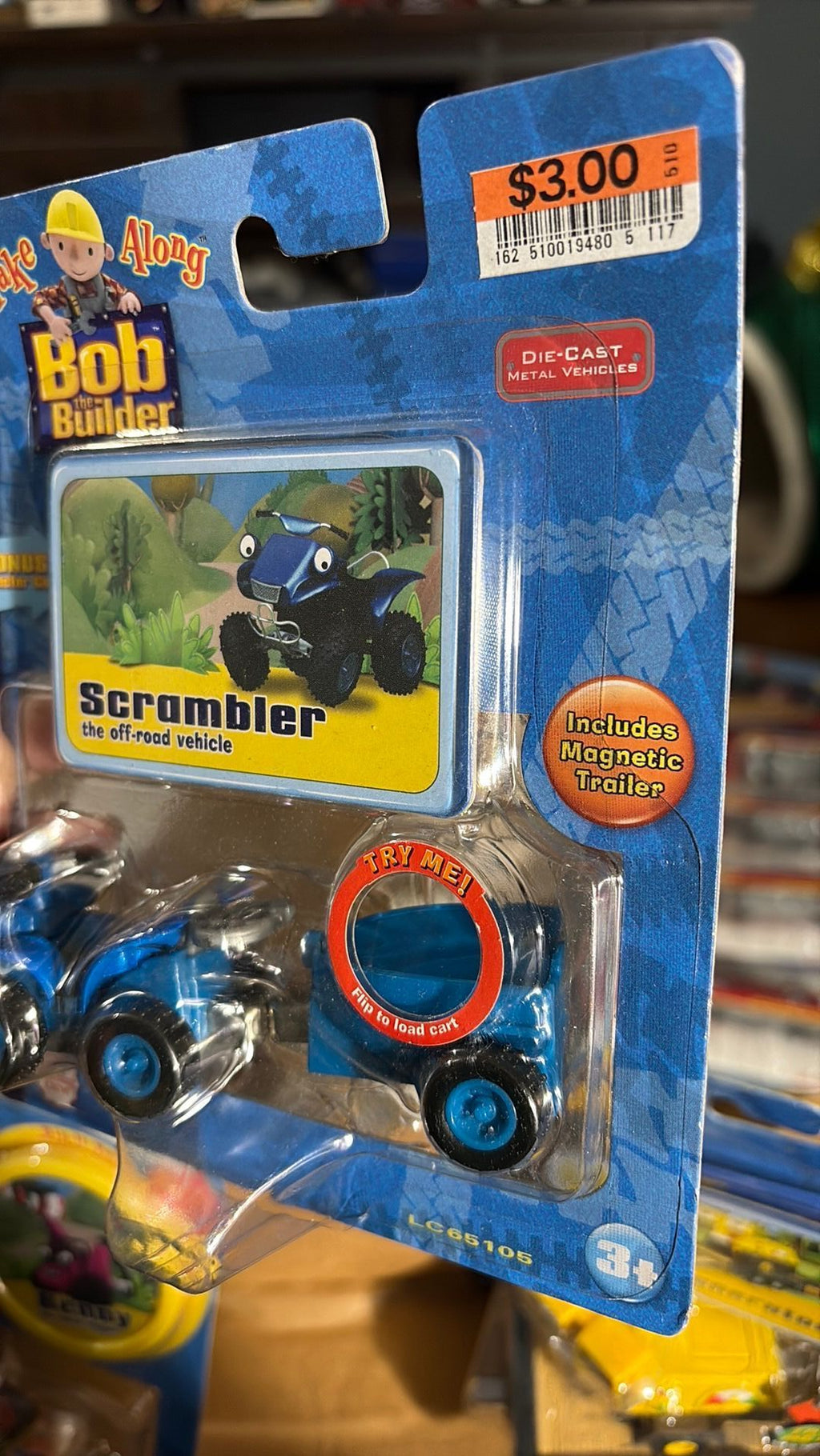 7B- Bob the Builder Scrambler Die Cast Vehicle Learning Curve 2005 NEW 65105