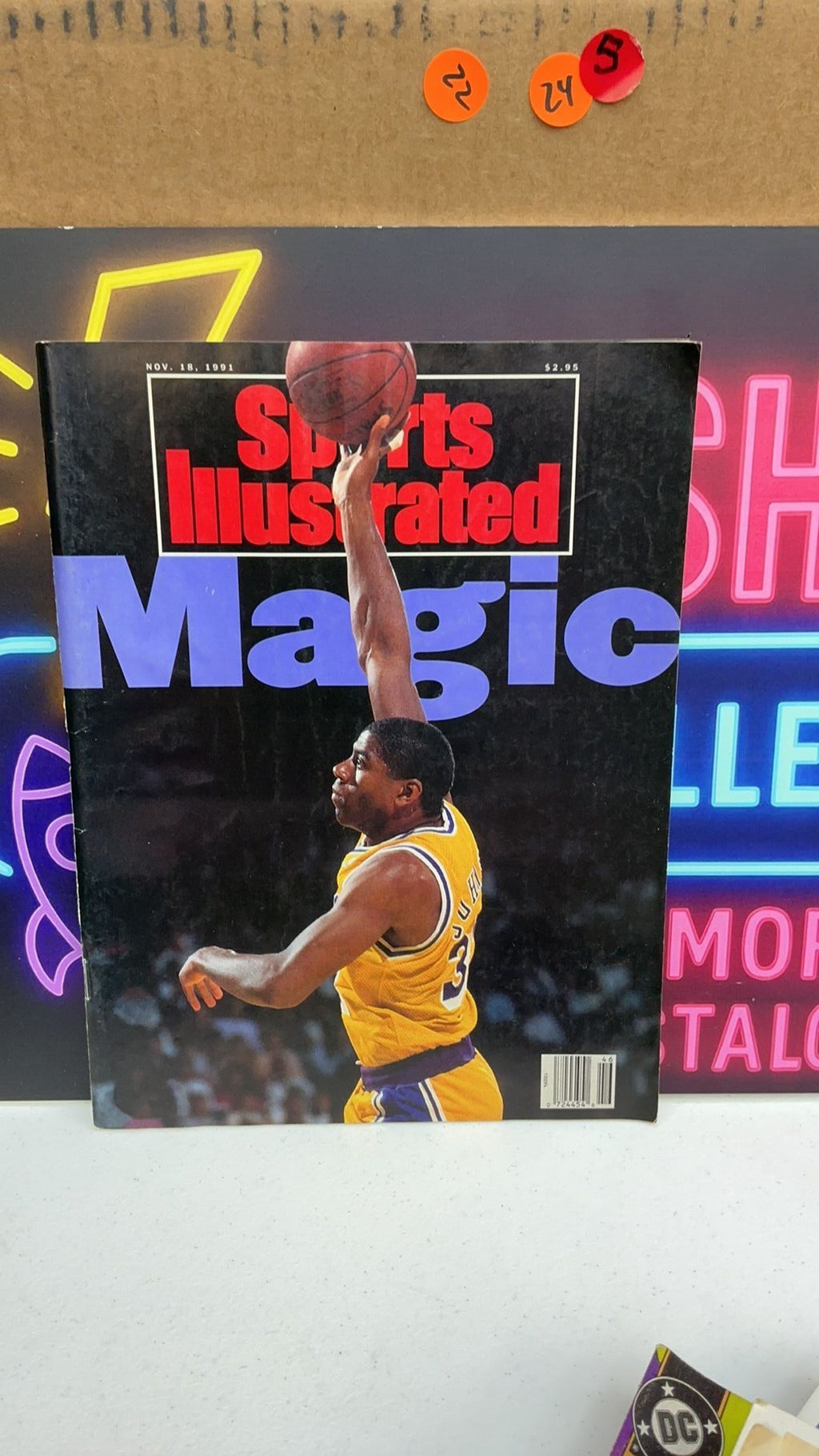 B3- 11/18/1991 - Magic Johnson Sports Illustrated newsstand issue