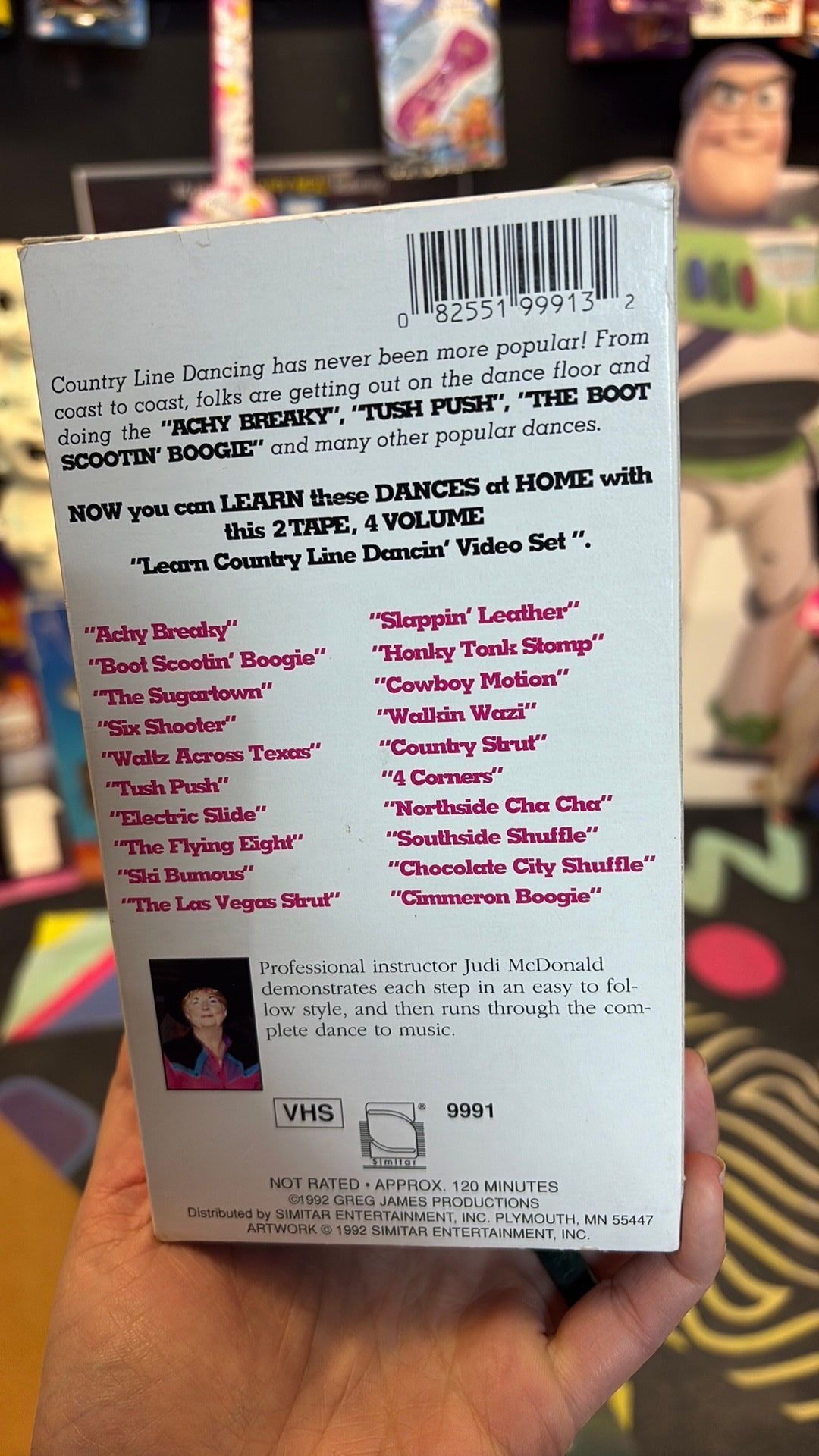 LEARN COUNTRY LINE DANCIN' 2 TAPE VHS Vintage 1992 EUC