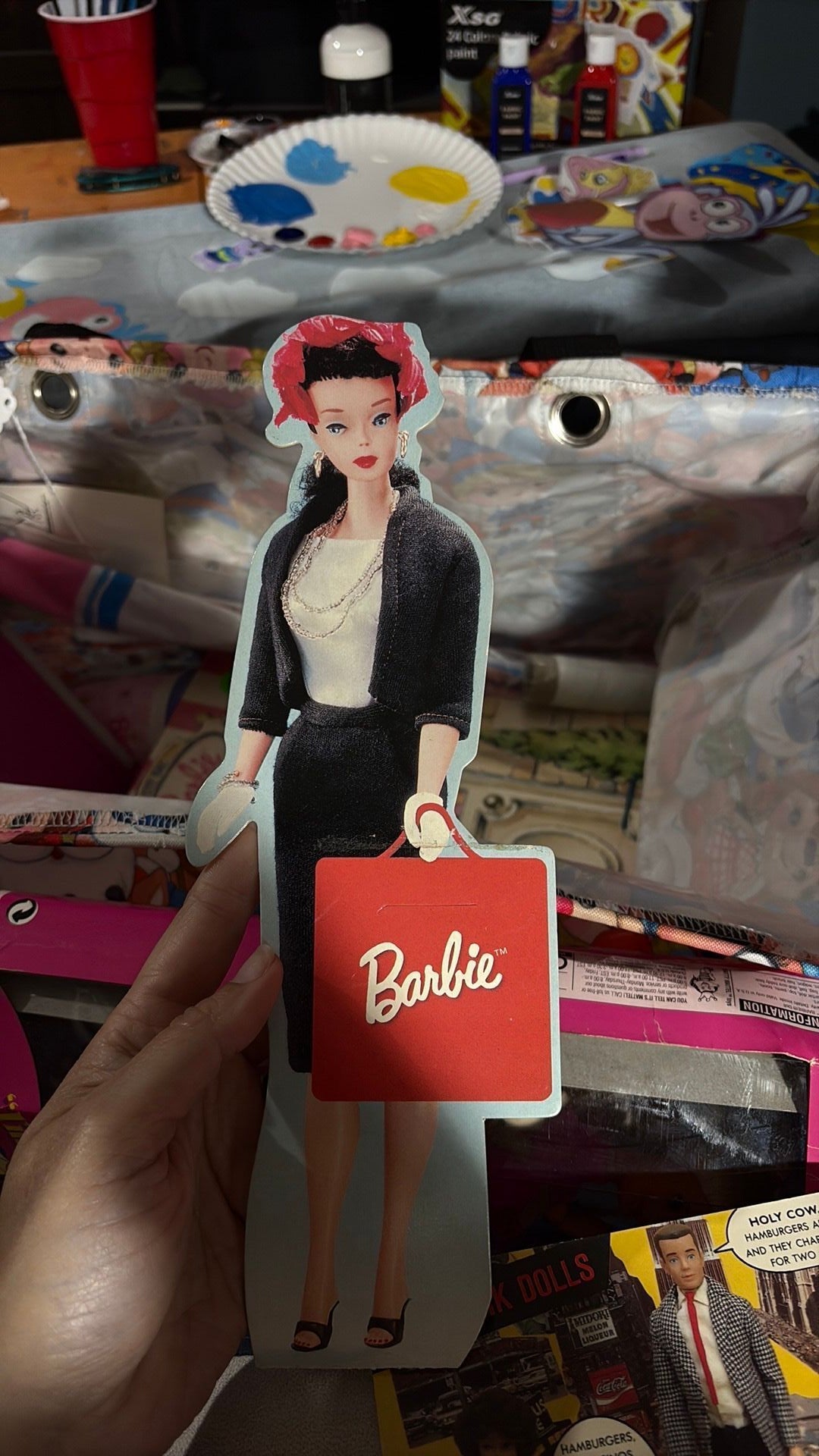 14C1- Commuter Barbie Paper Doll 1996 Calendar Brunette By Hallmark