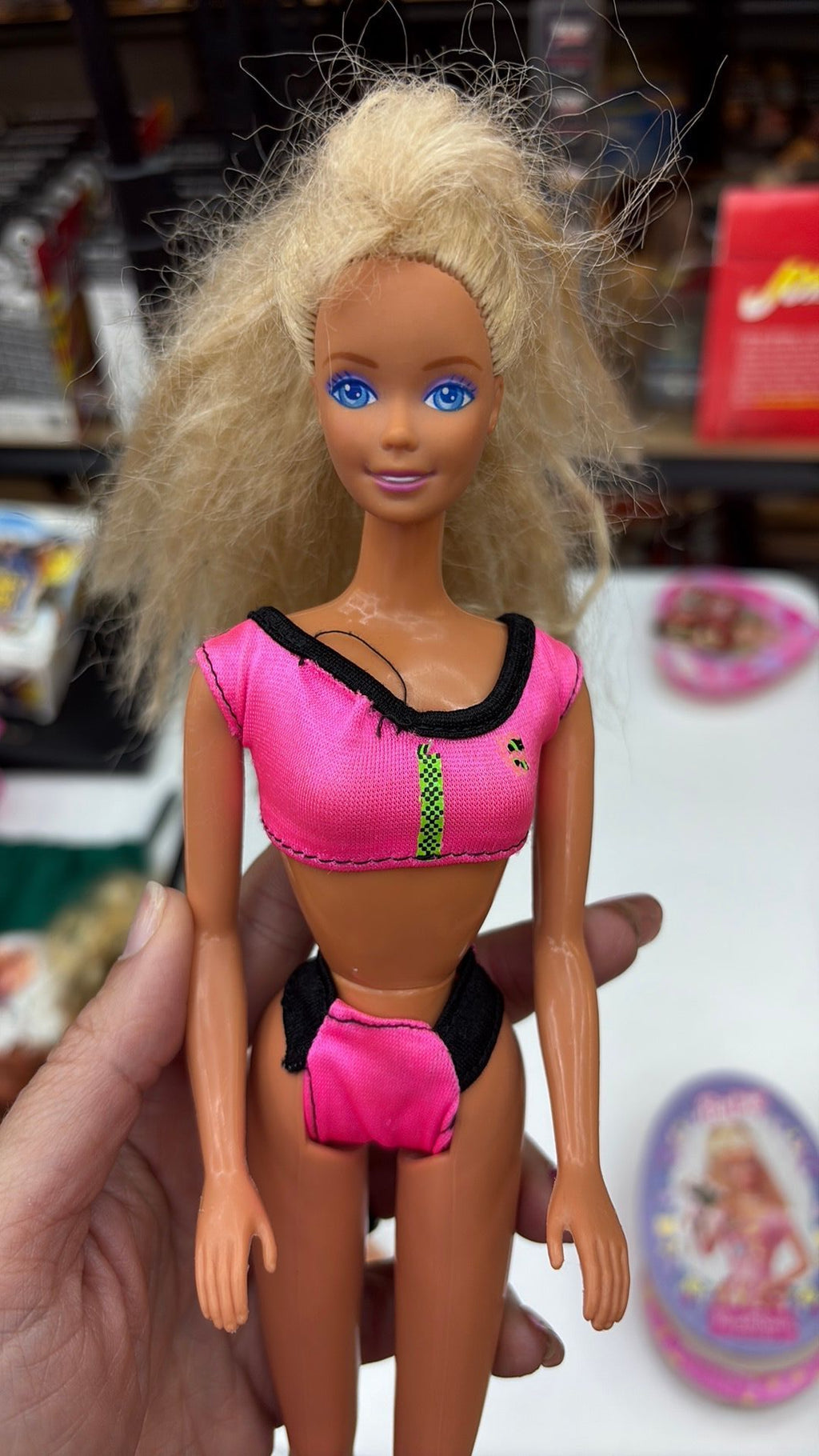 14C2- Beach Blast Barbie Doll #3237 Vintage 1989 Crimped Hair - see photos