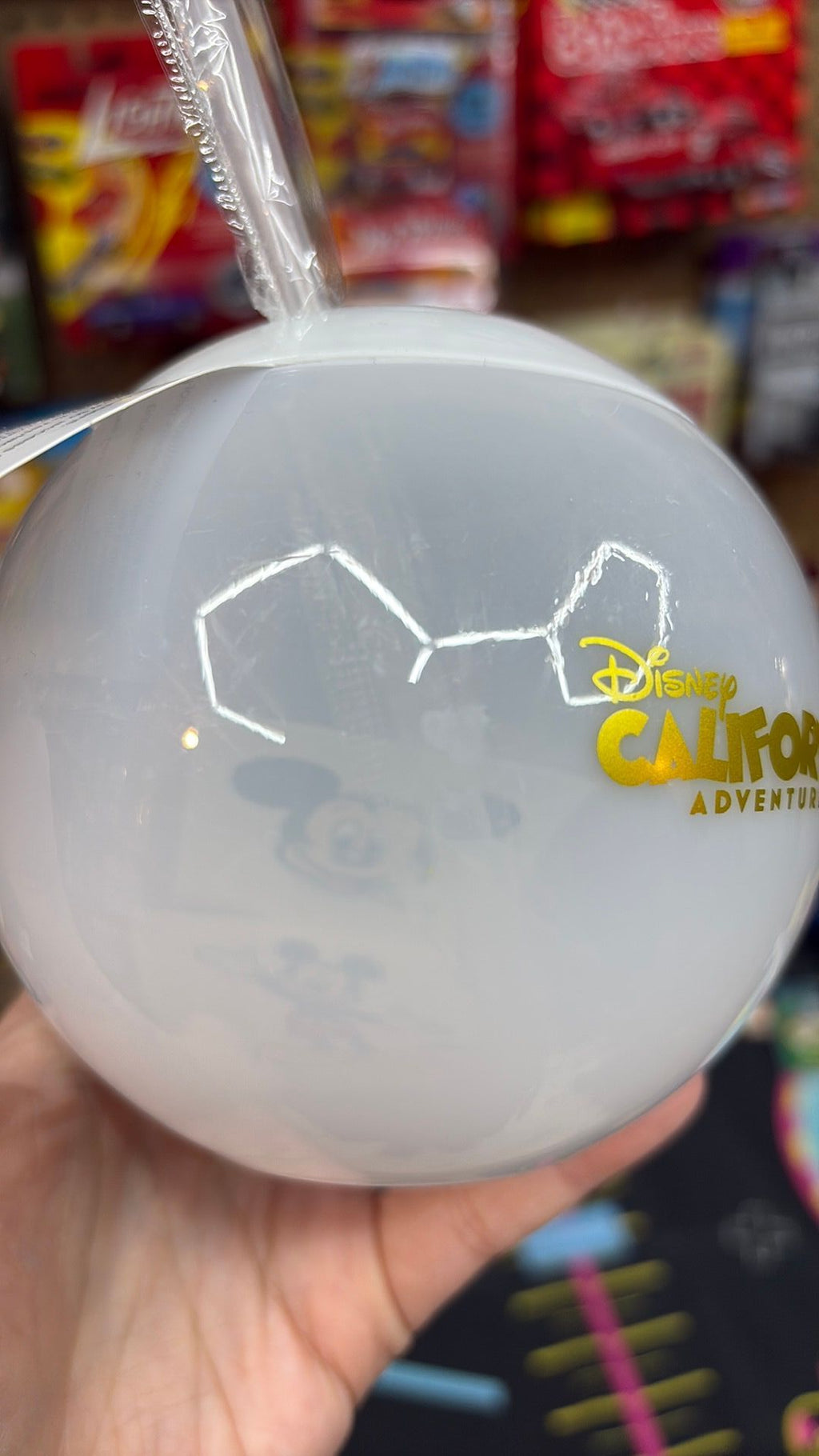 Disney California Adventure World of Color Light Up Ball Sphere Sipper Cup NEW