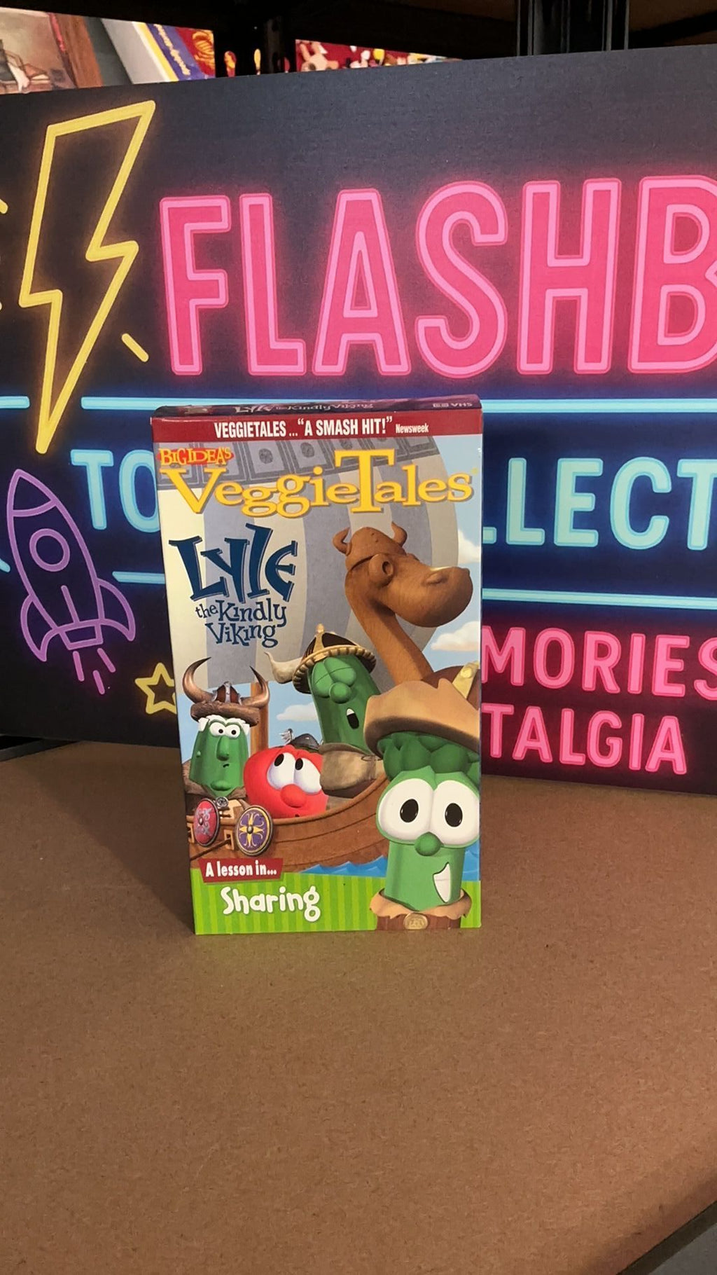 6D - VeggieTales VHS Lyle the Kindly Viking A Lesson In Sharing 2001 Vintage