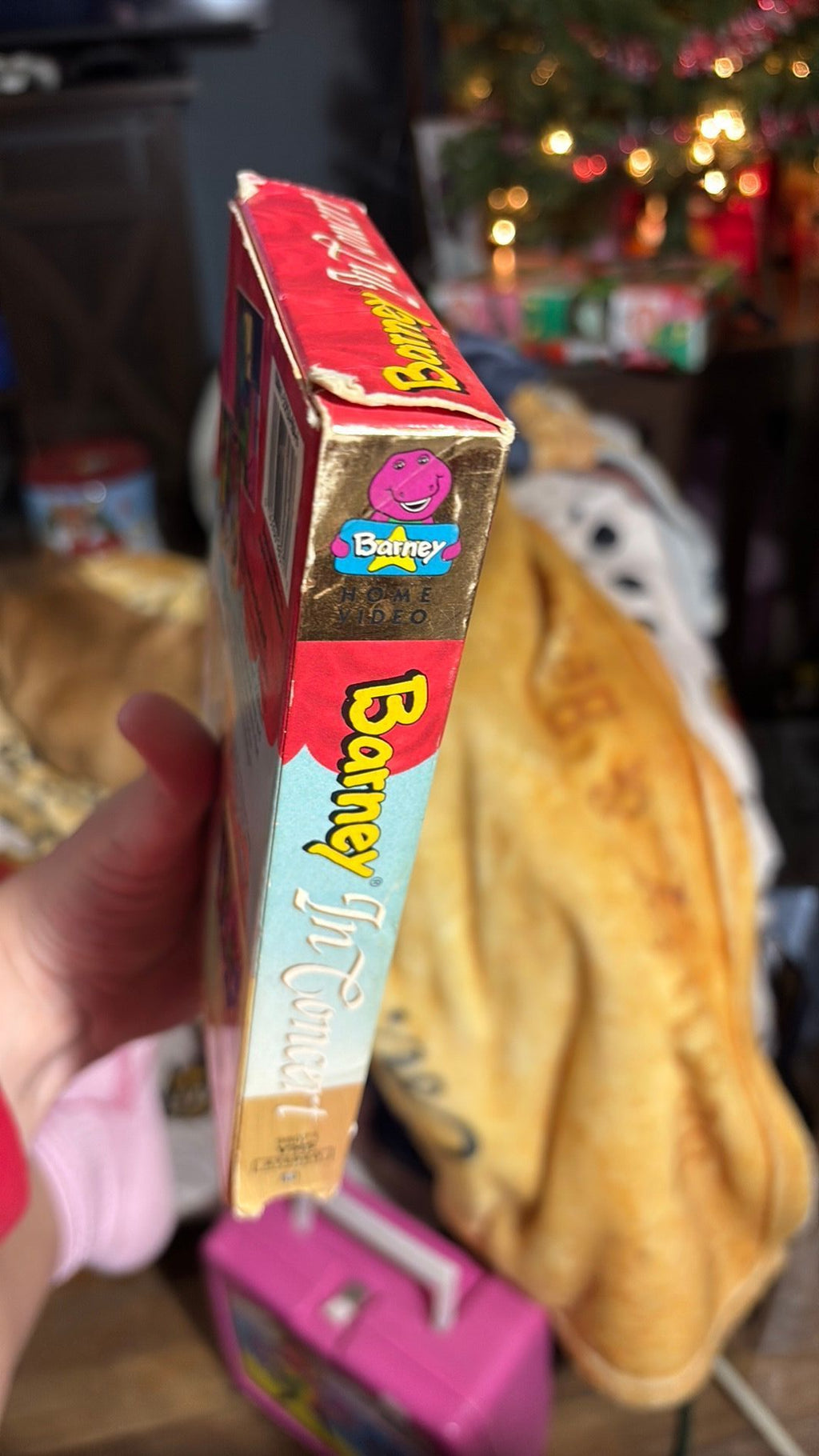 Barney & Friends Barney In Concert VHS 1991 White Tape Rare Classic Collection - case has some wear
