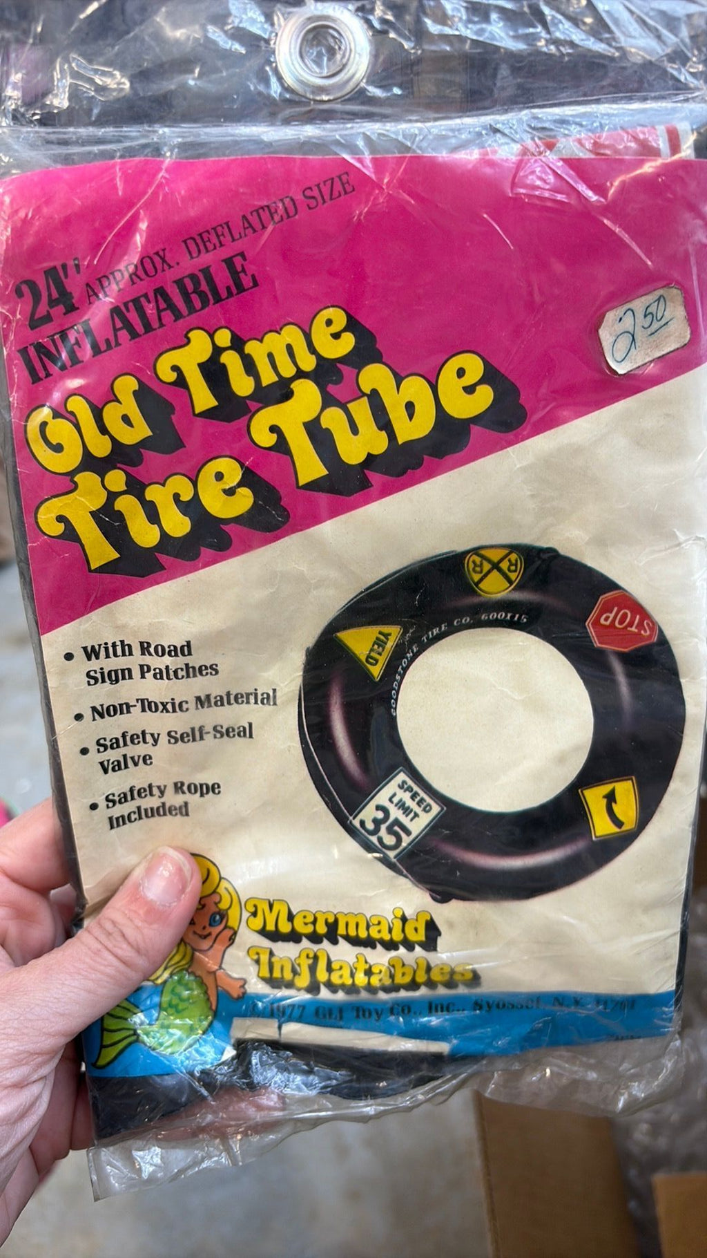 10B- 1977 GLJ Toy old time tire tube - sealed