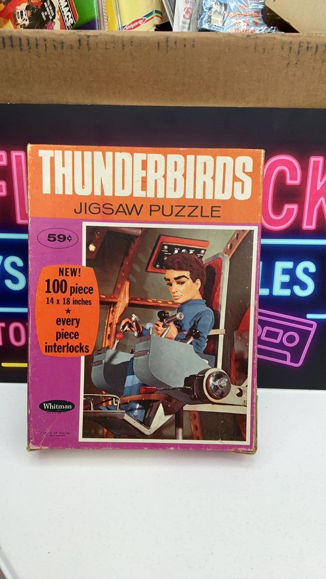4B- Whitman - Thunderbirds Scott Tracy - 1968 Jigsaw Puzzle - COMPLETE