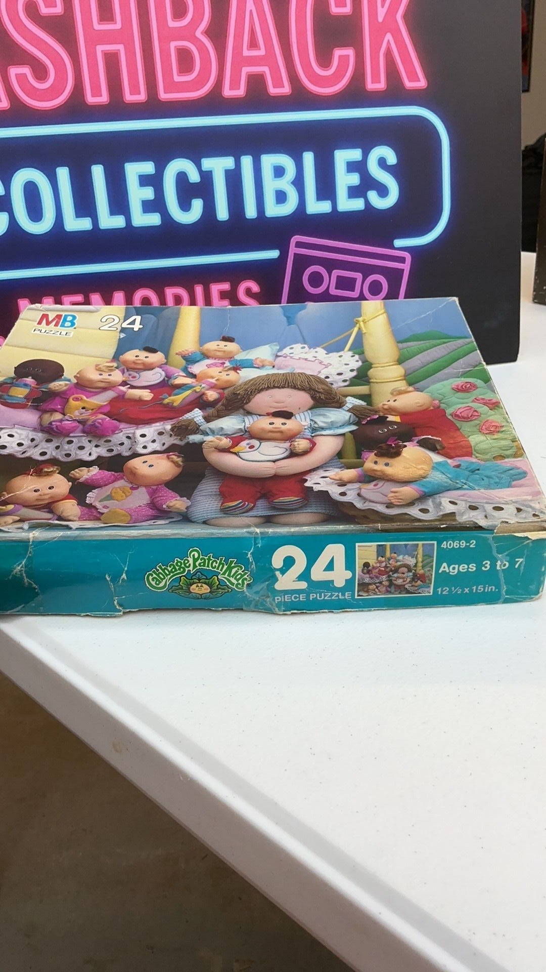 4B- Vintage 1990 Cabbage Patch Kids 24 Piece Puzzle Milton Bradley