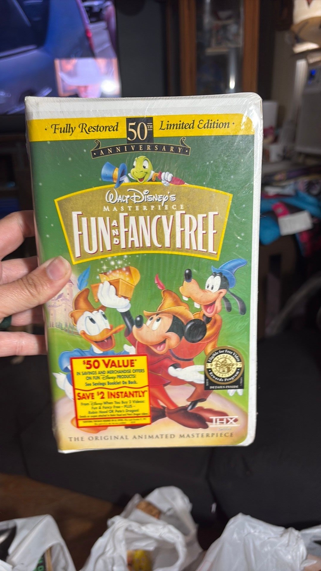 Disney Masterpiece Fun and Fancy Free (VHS, 1997) 50th Anniversary Brand New sealed