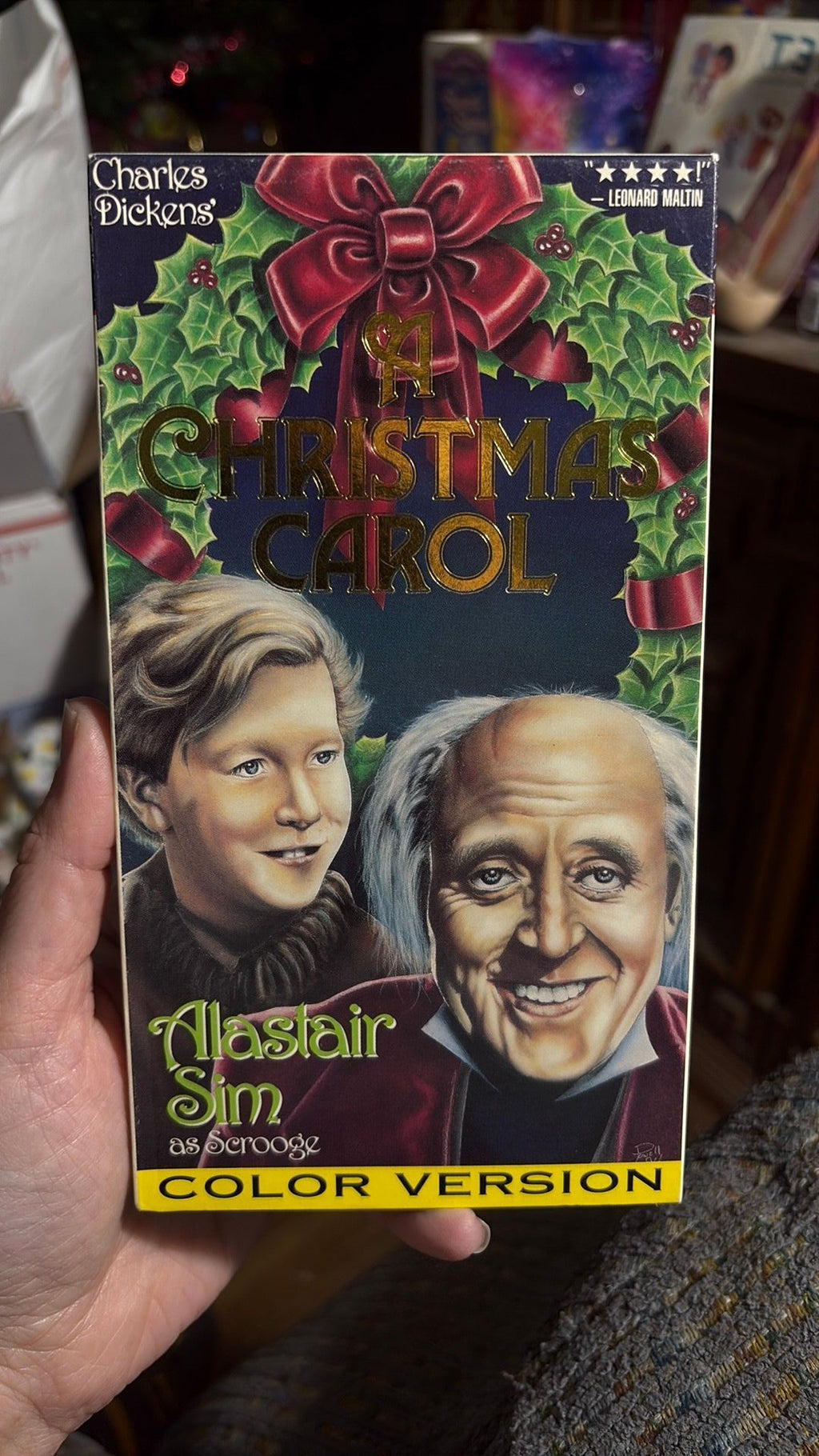 A Christmas Carol (Color 1951 VHS) Charles Dickens' Alastair Sim