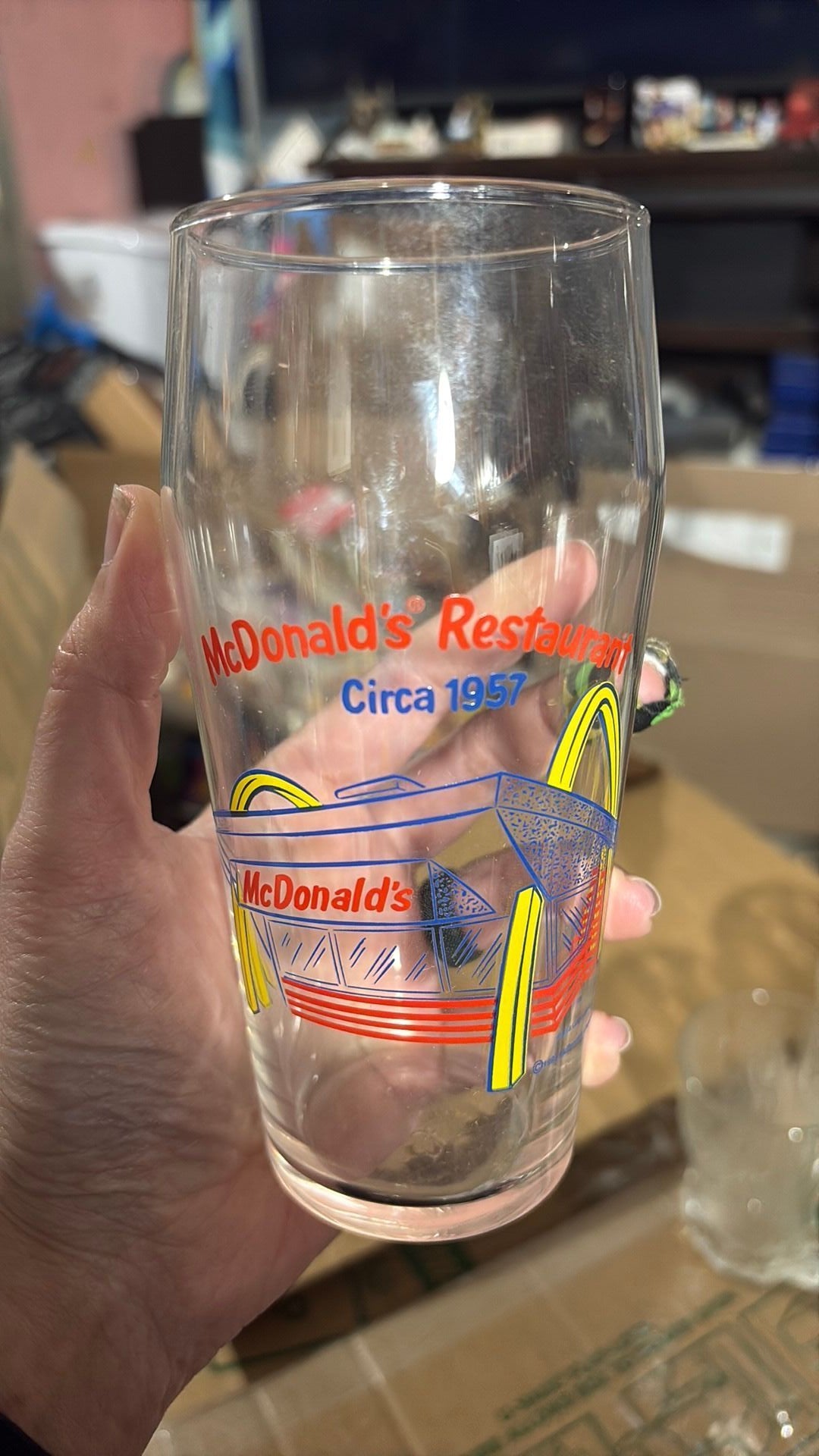 1995 McDonald's Restaurant Collectible Drink Glass Vintage Circa 1957 Libbey