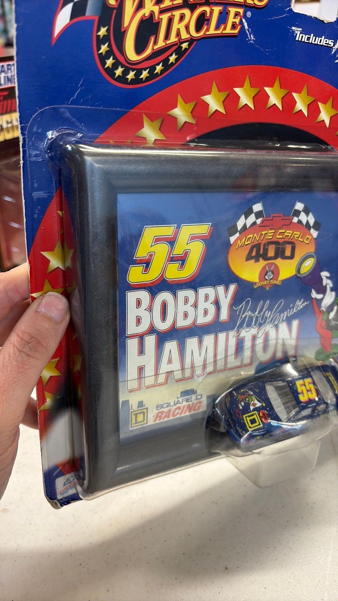 PR2- Bobby Hamilton #55 Marvin Martian Frame & Monte Carlo Winners Circle