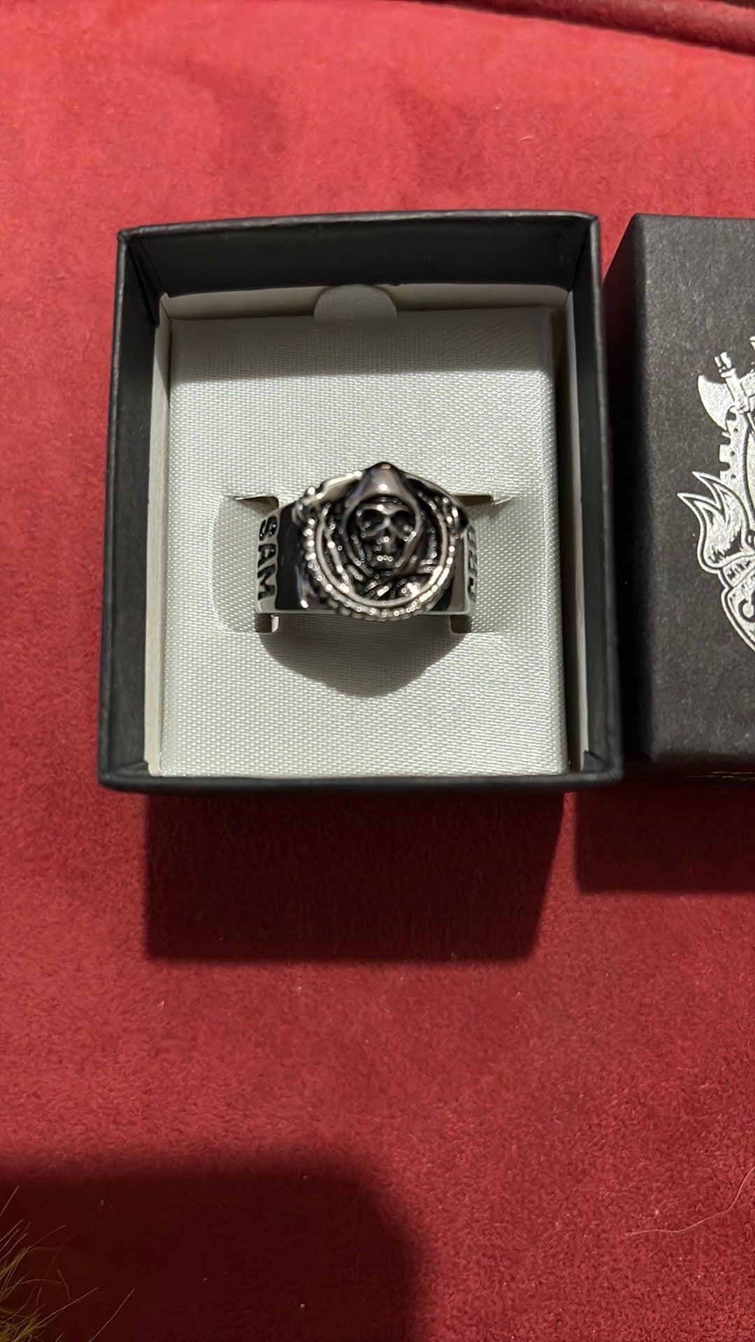 2014 Vintage Sons of Anarchy Grim Reaper Size 9 Men's Stainless Steel Ring