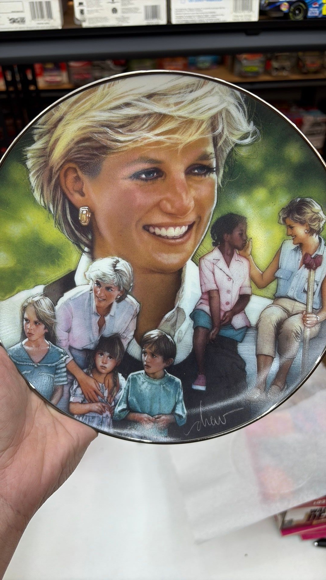 11C- Queen of Compassion Princess Diana Limited Edition Franklin Mint Plate