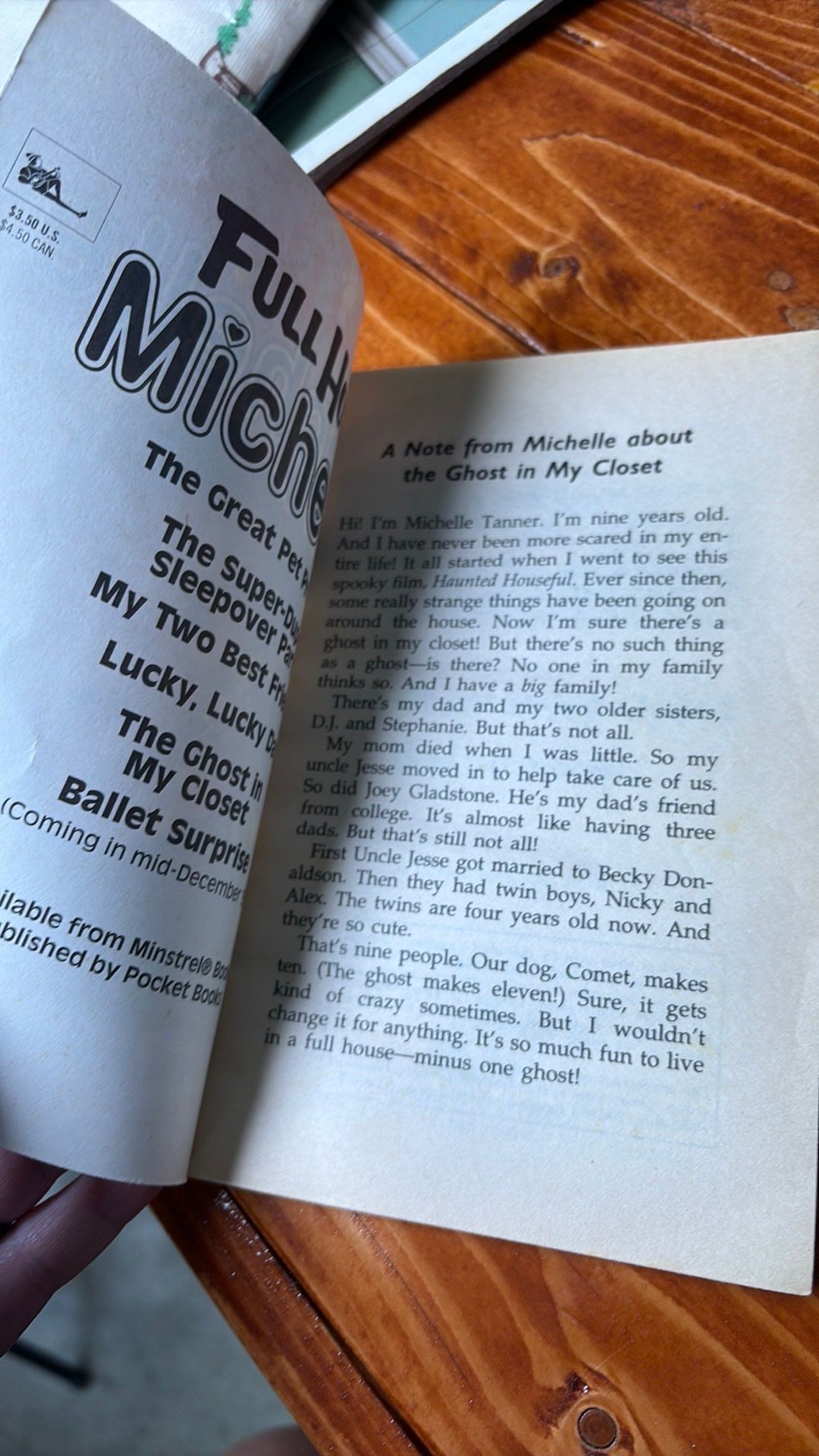 B1- The Ghost in My Closet (Full House: Michelle) by West, Cathy, Good Book
