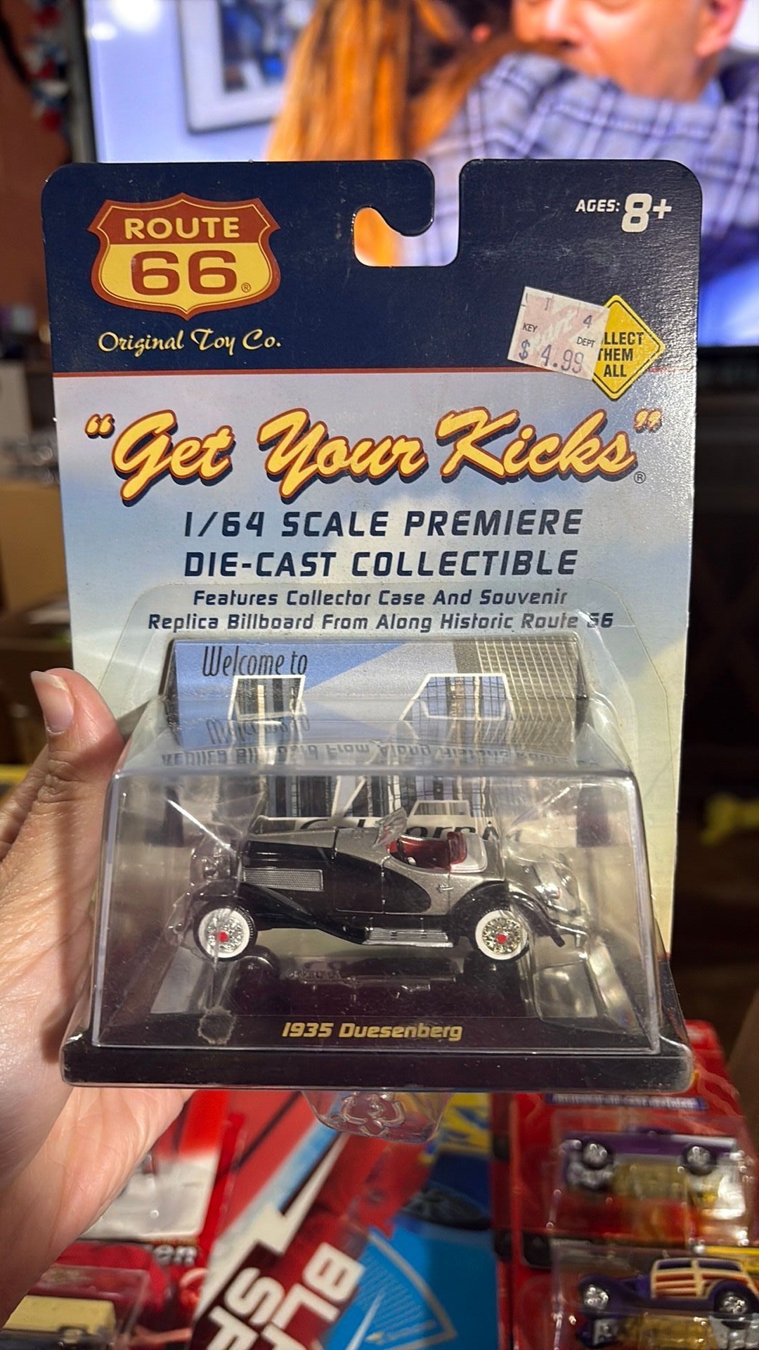 PW- Route 66 1:64 Scale Diecast 1935 Duesenberg