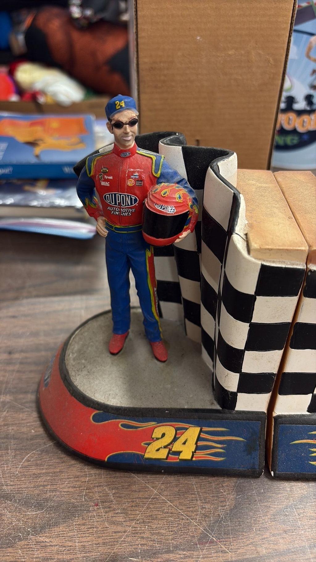 7C - NASCAR Winners Circle #24 JEFF GORDON Book Ends Racing collectible Motorsports