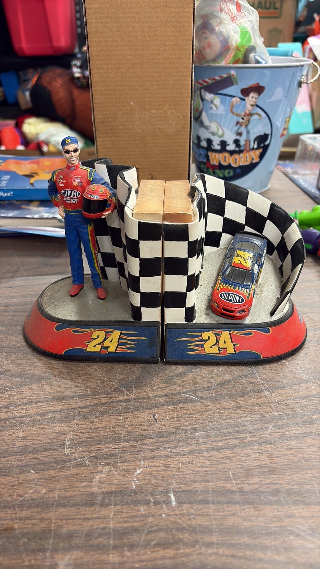 7C - NASCAR Winners Circle #24 JEFF GORDON Book Ends Racing collectible Motorsports