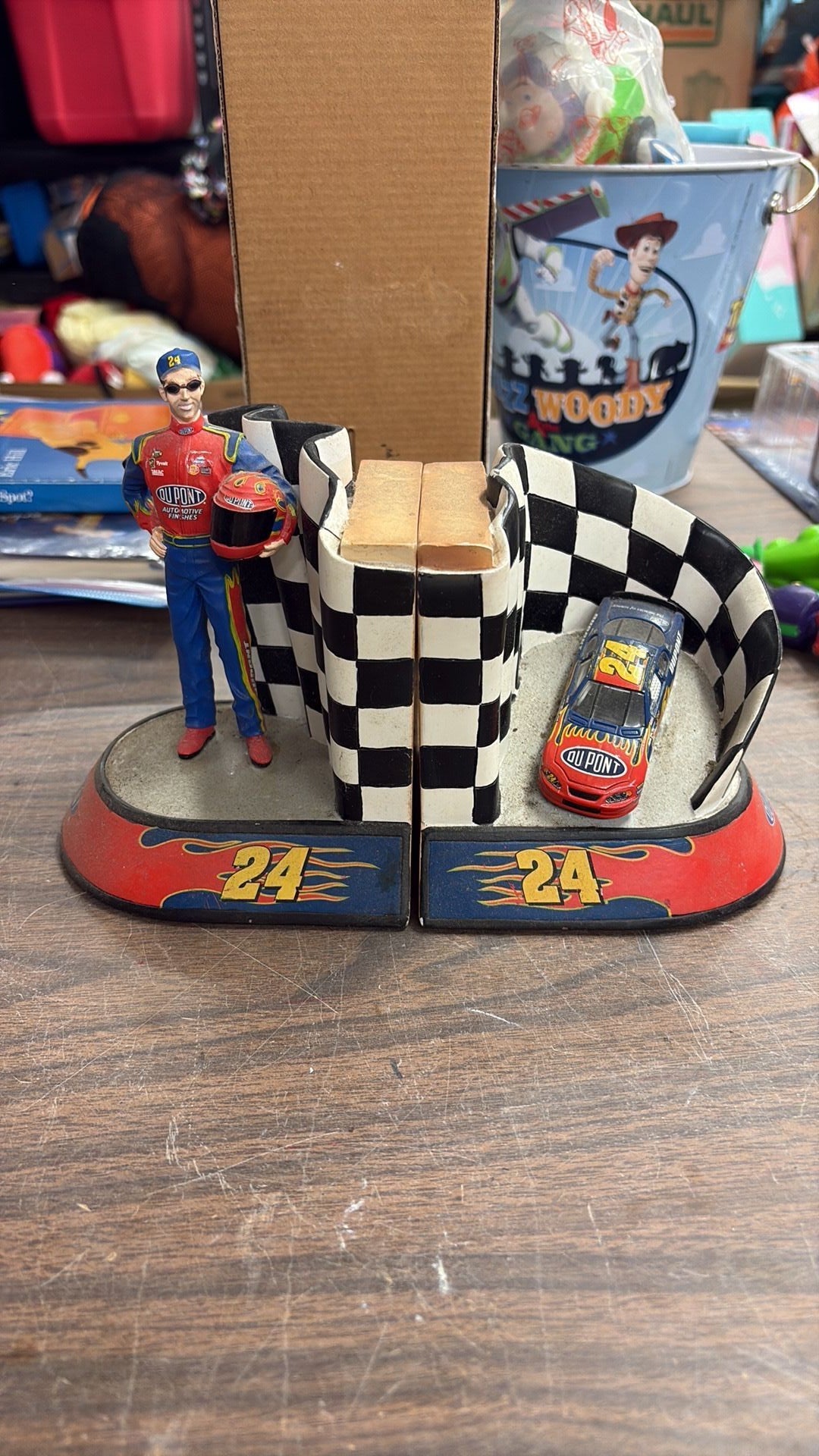 7C - NASCAR Winners Circle #24 JEFF GORDON Book Ends Racing collectible Motorsports