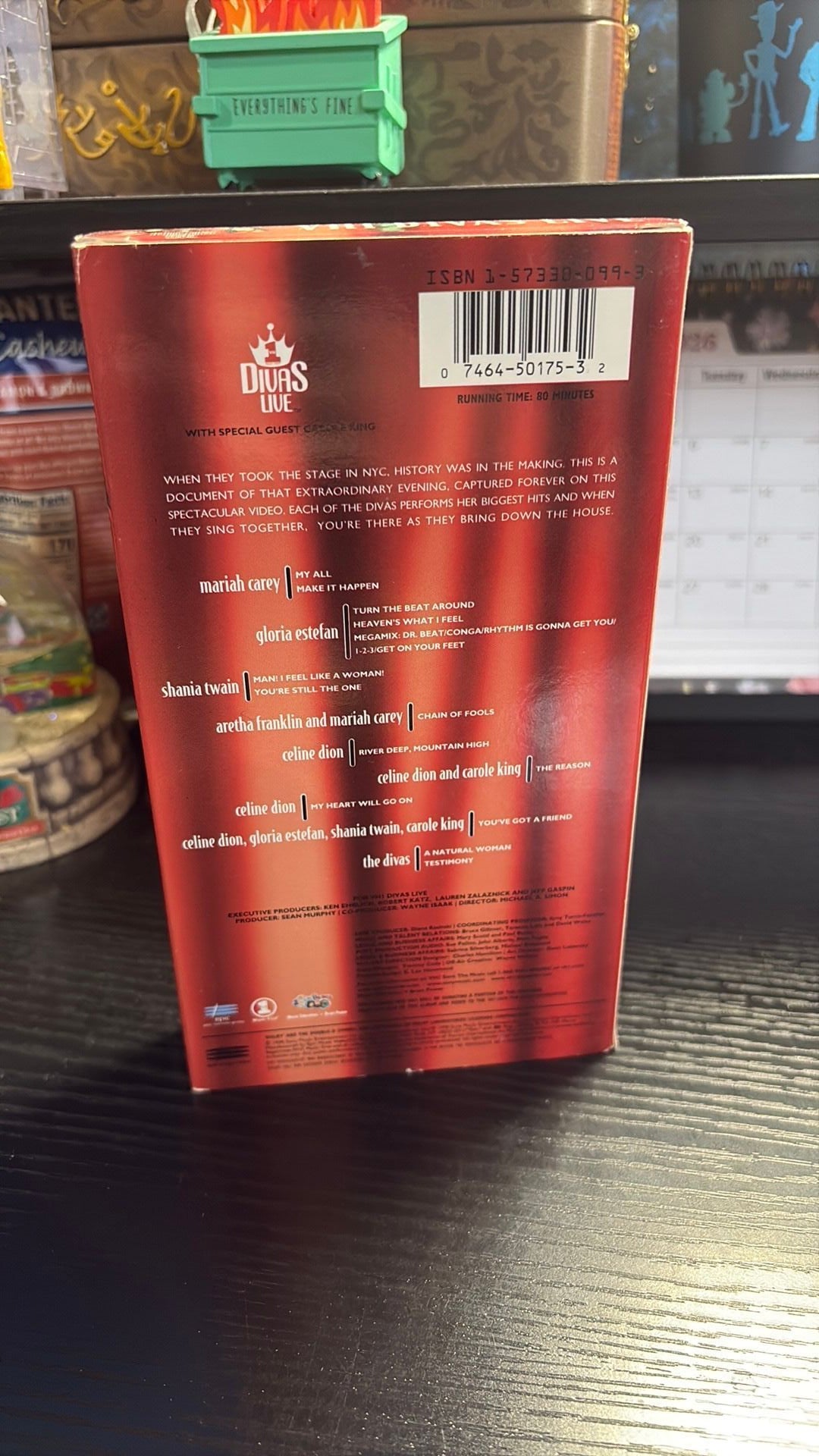 VH1 Divas Live 1998 One Stage Mariah Shania Aretha Gloria Celine VHS