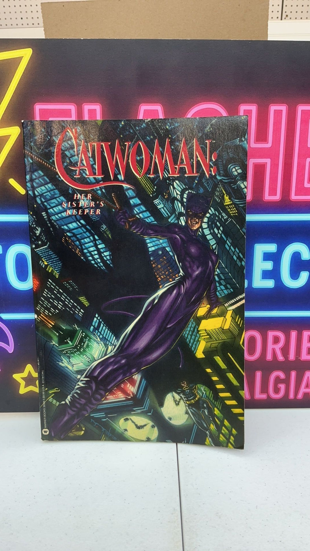 B2- Catwoman: Her Sister’s Keeper TPB 1992 DC Comics Mindy Newell Warner Books