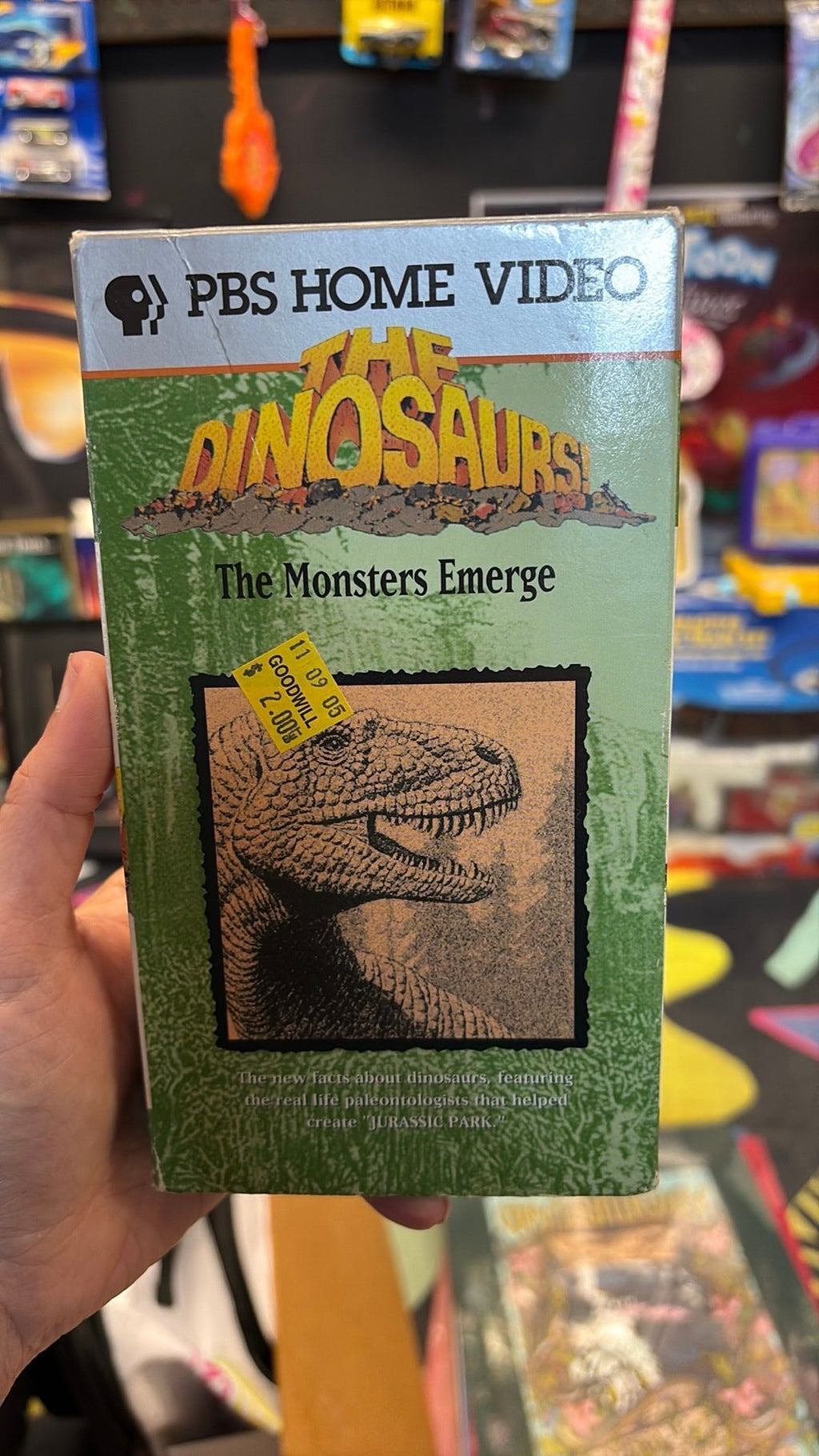 PBS Home Video VHS Tape The Dinosaurs, The Monsters Emerge 1993, 60 Minutes