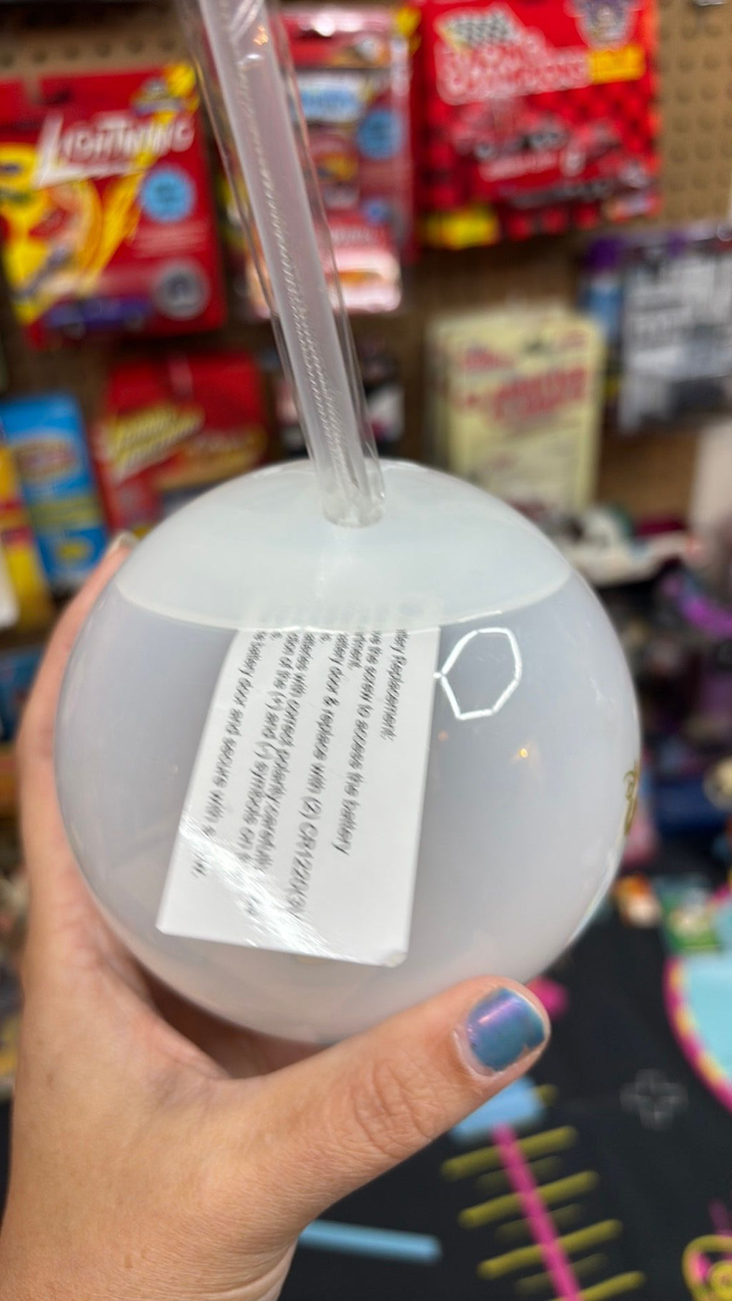 Disney California Adventure World of Color Light Up Ball Sphere Sipper Cup NEW