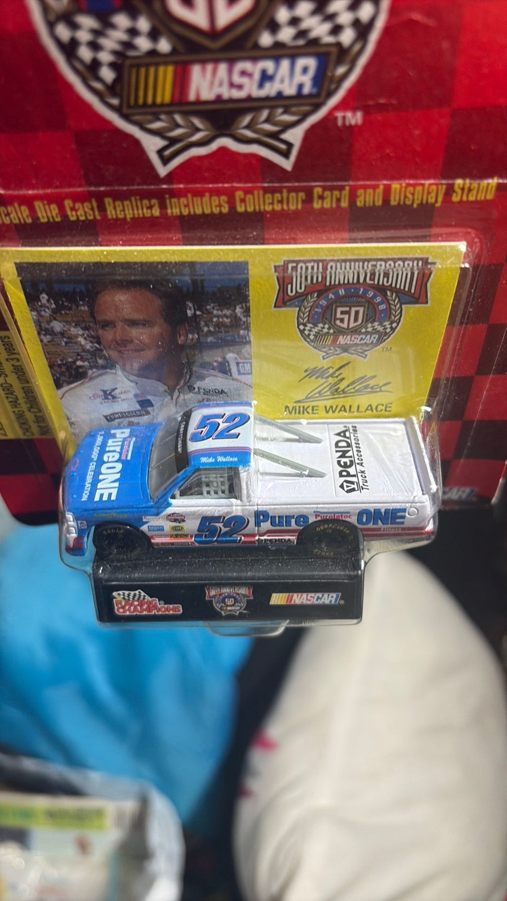 7B - SEALED Racing Champions 50th Anniversary NASCAR 1/64 Mike Wallace #52 Pure One
