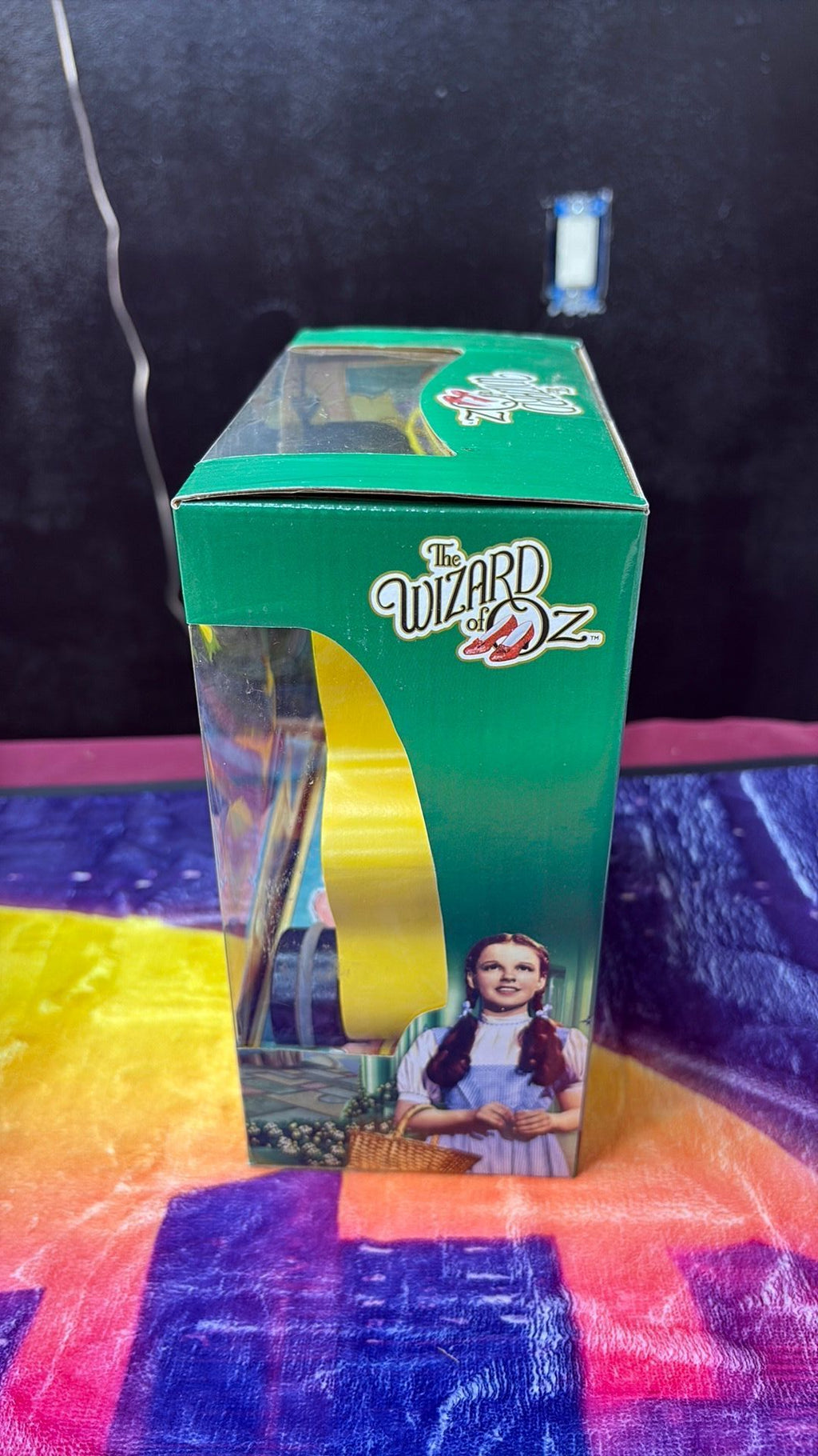 10B- The Wizard of Oz Movie Toto Wood Pull Toy 75th Anniversary Yellow Brick Road NIB