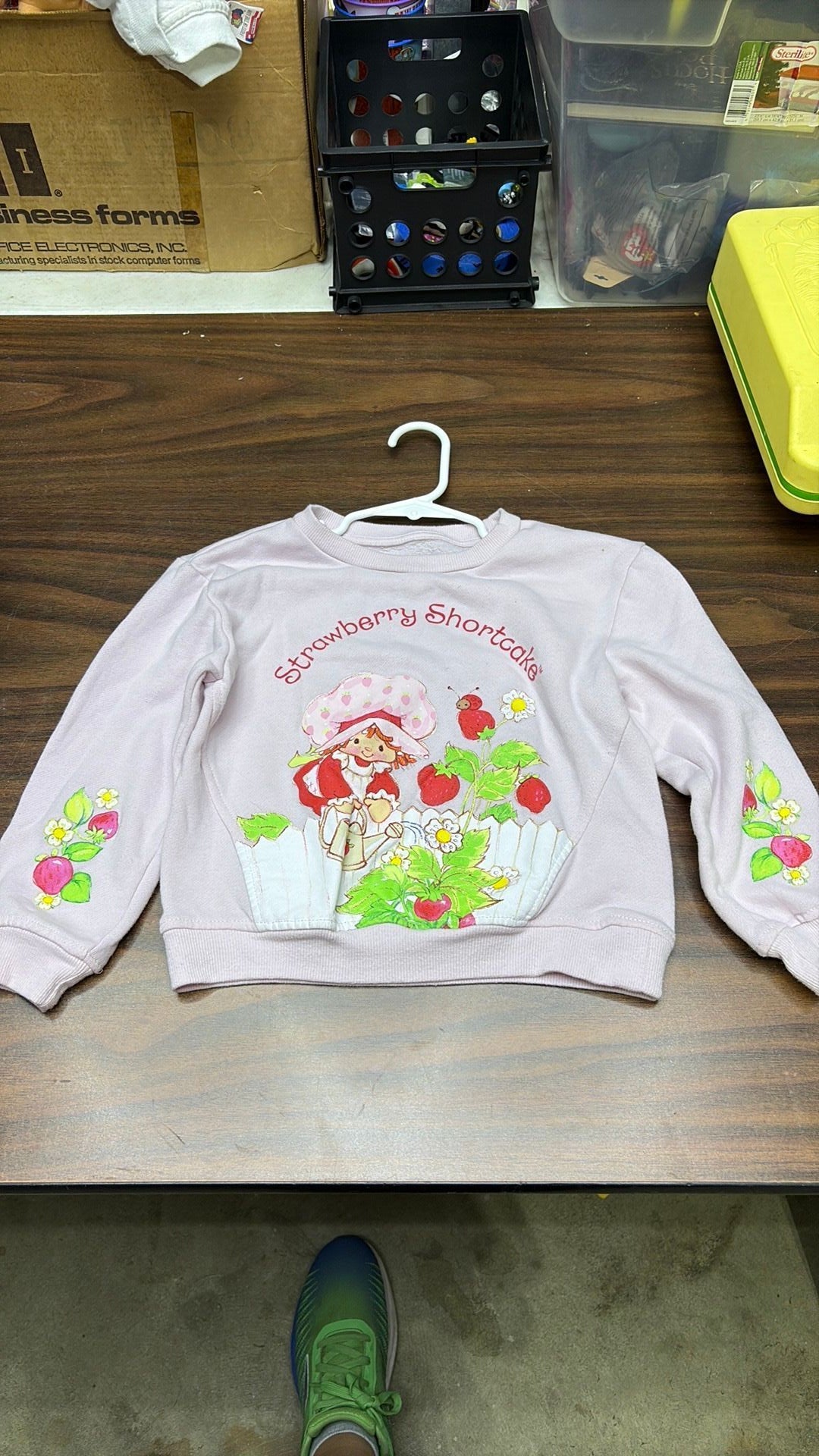 Girls Strawberry Shortcake 5T  Pink Long Sleeve Pullover Sweatshirt