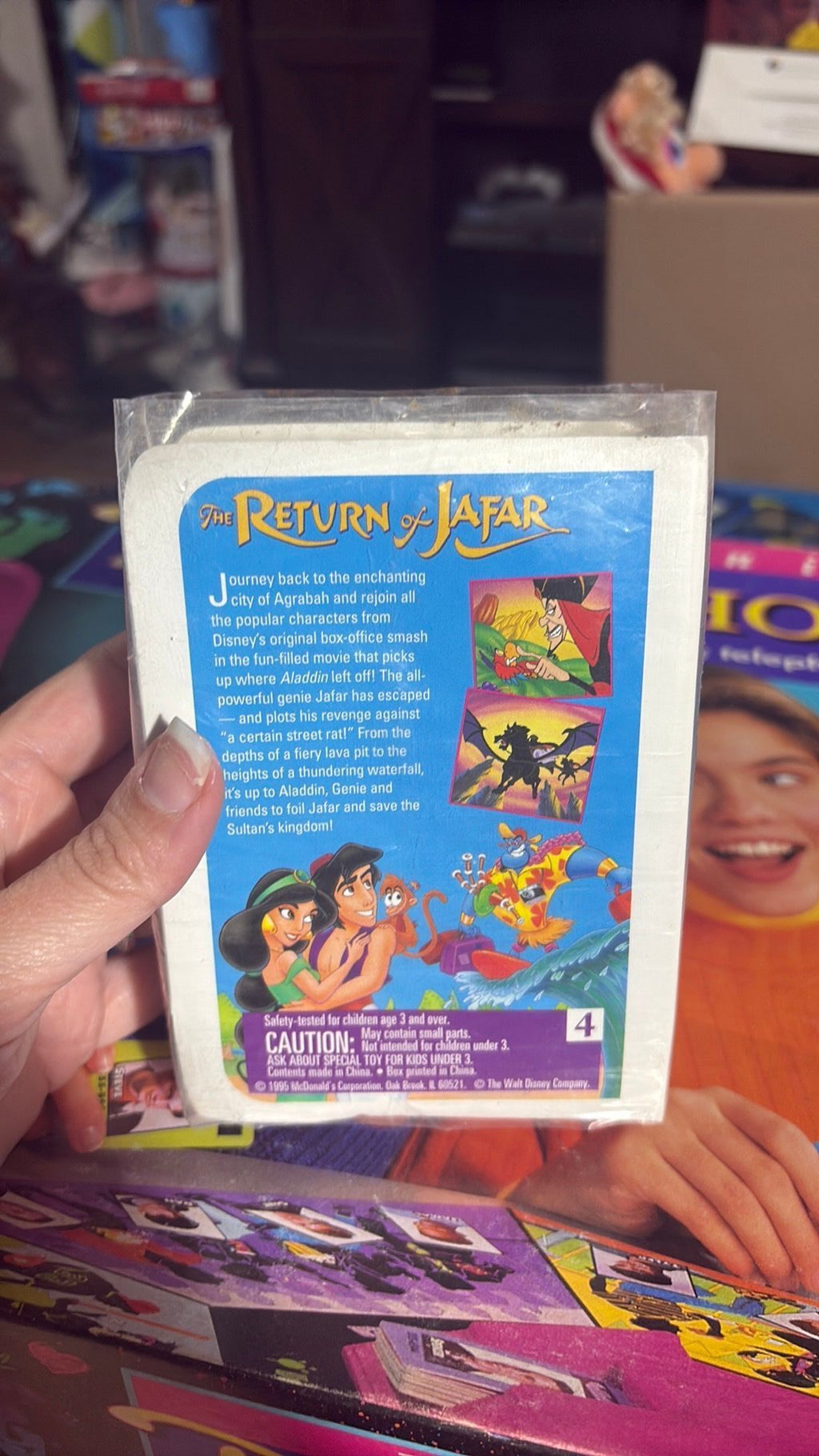 McDonald's 1995 Walt Disney Masterpiece Return of Jafar PVC Figurine w/Package