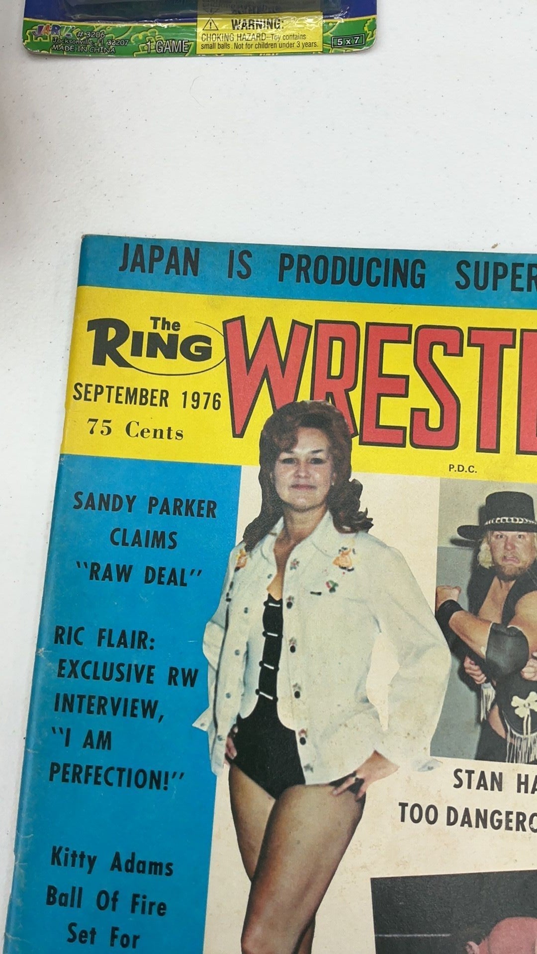 B3- 1976 WRESTLING THE RING MAGAZINE SANDY PARKER STAN HANSEN KITTY ADAMS