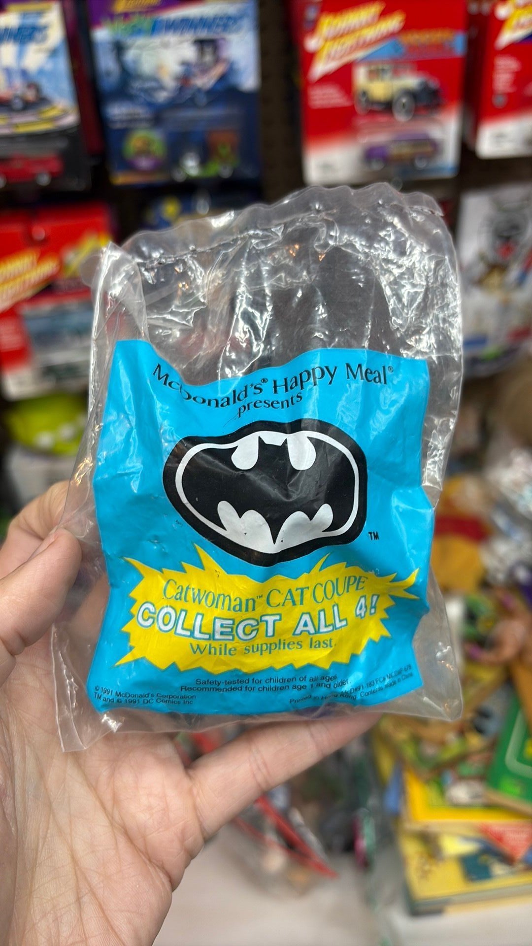 Mcdonald's Batman Catwoman Cat Coupe Toy Justice League -1991 New/Sealed